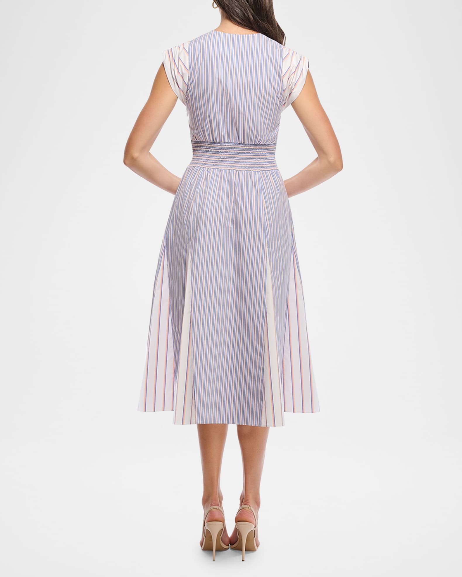 AVELINA | V-NECK MIDI DRESS