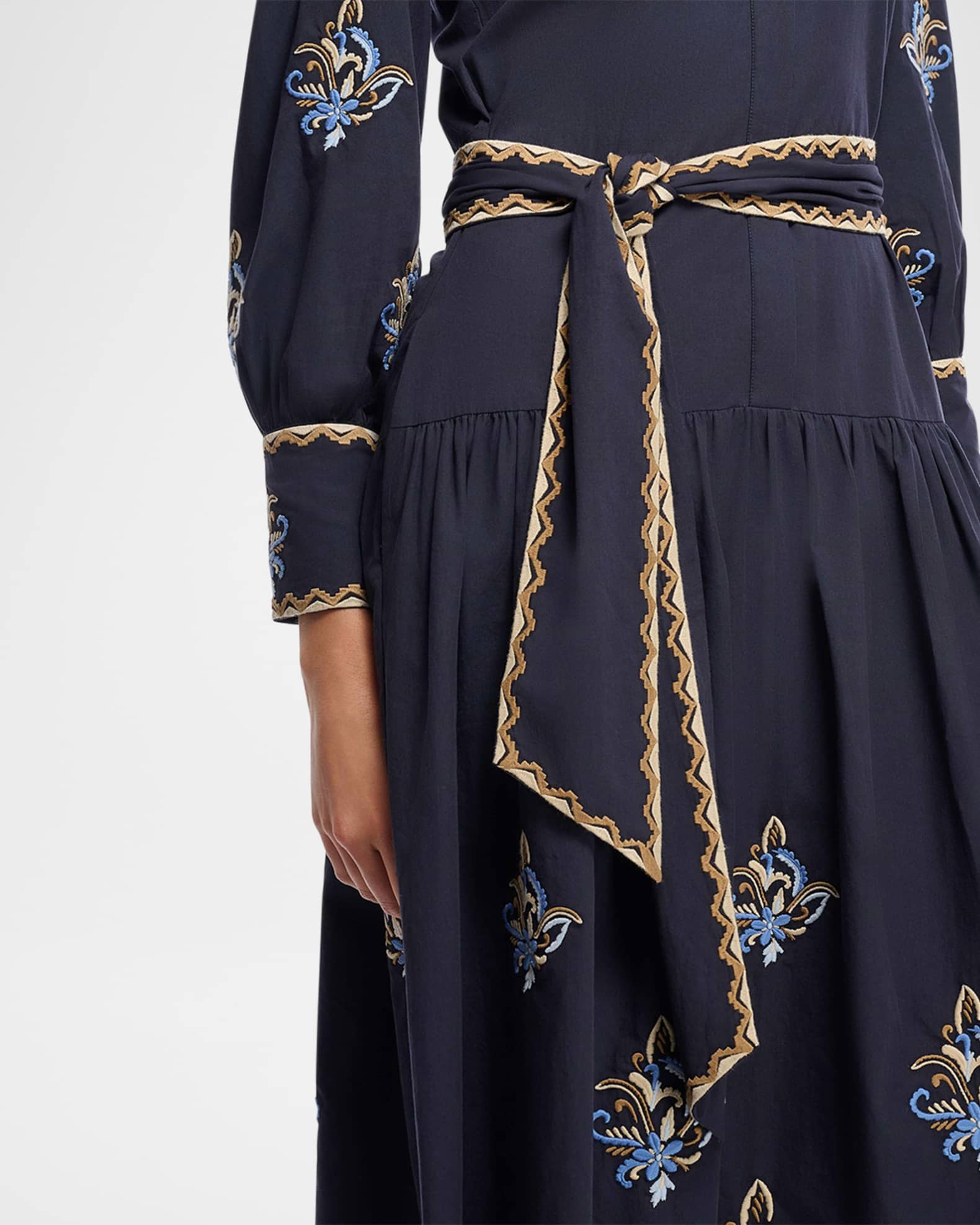 green emerald velvet dress Black Embroidered Lace main image 1