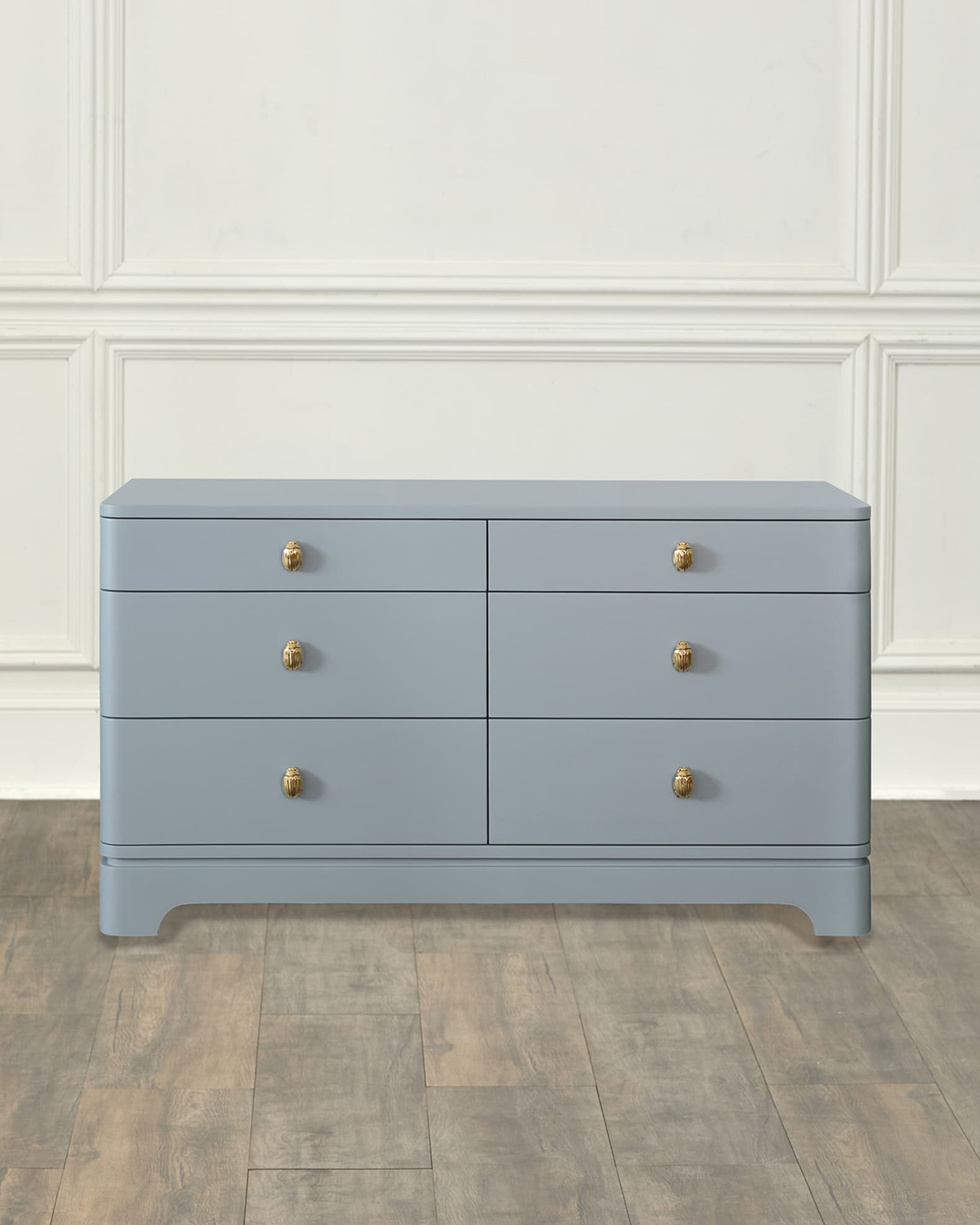 Kilmer 6-Drawer Dresser, Light Blue 1