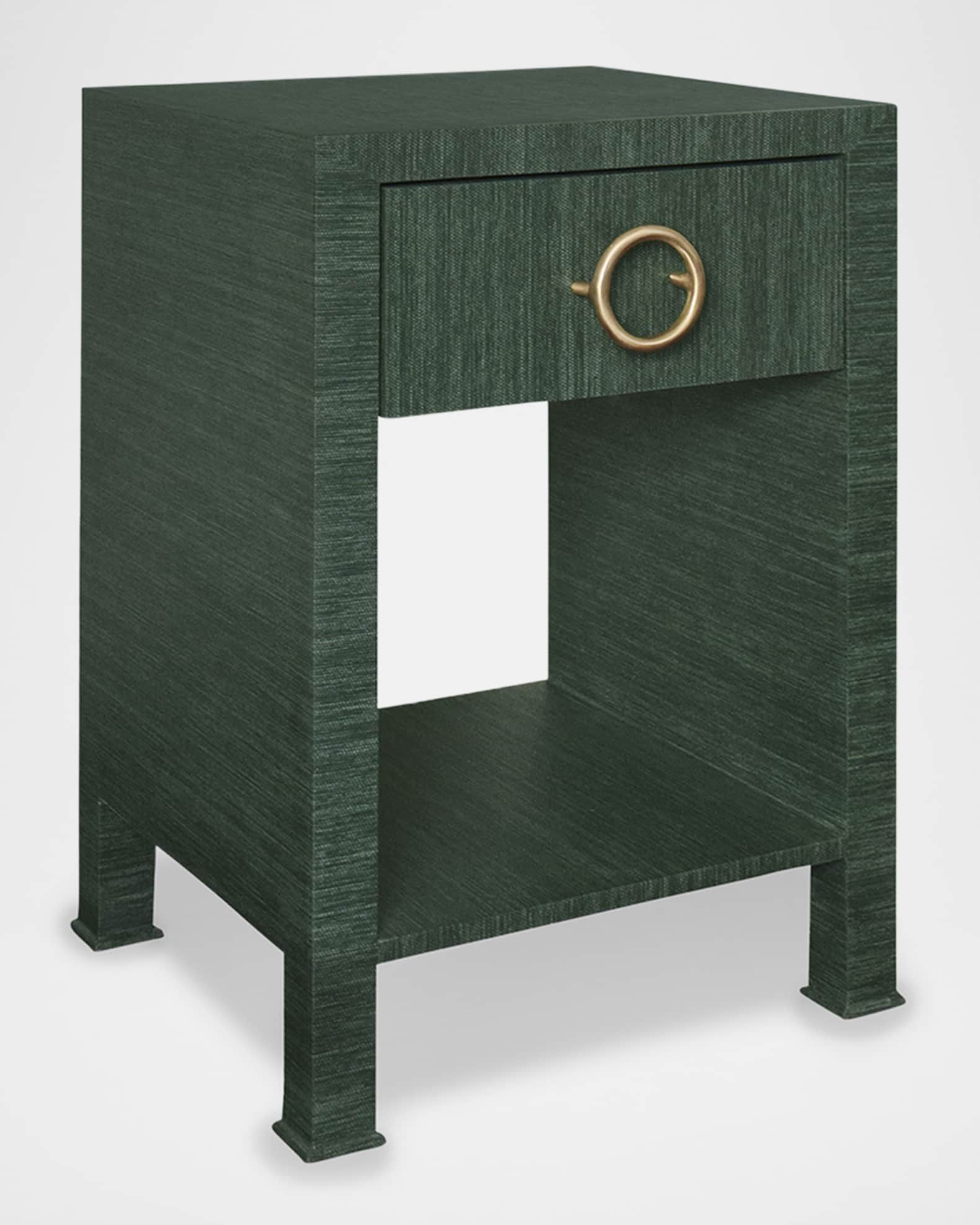 Malcom Grasscloth Side Table 0