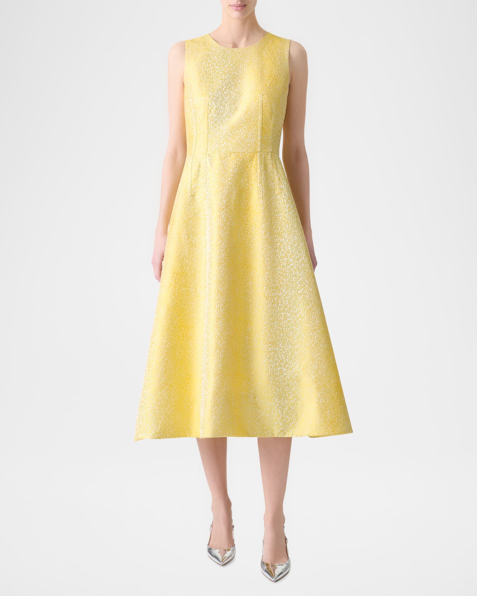 Sleeveless Midi A-Line Dress 1