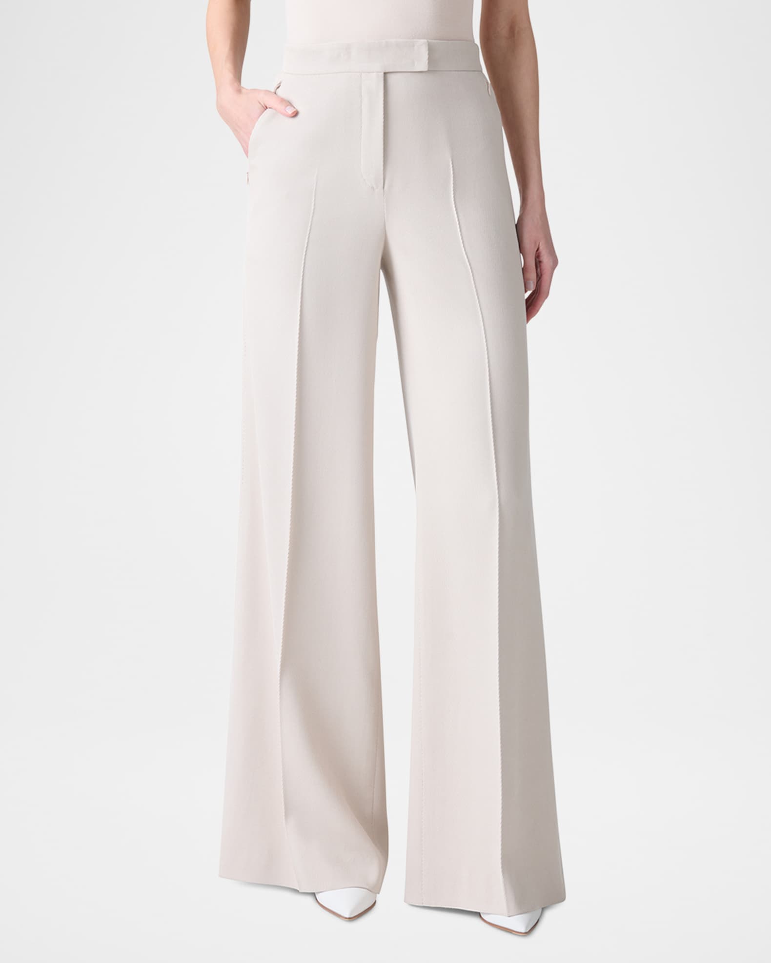 Floretta Twill Wide-Leg Pants 1