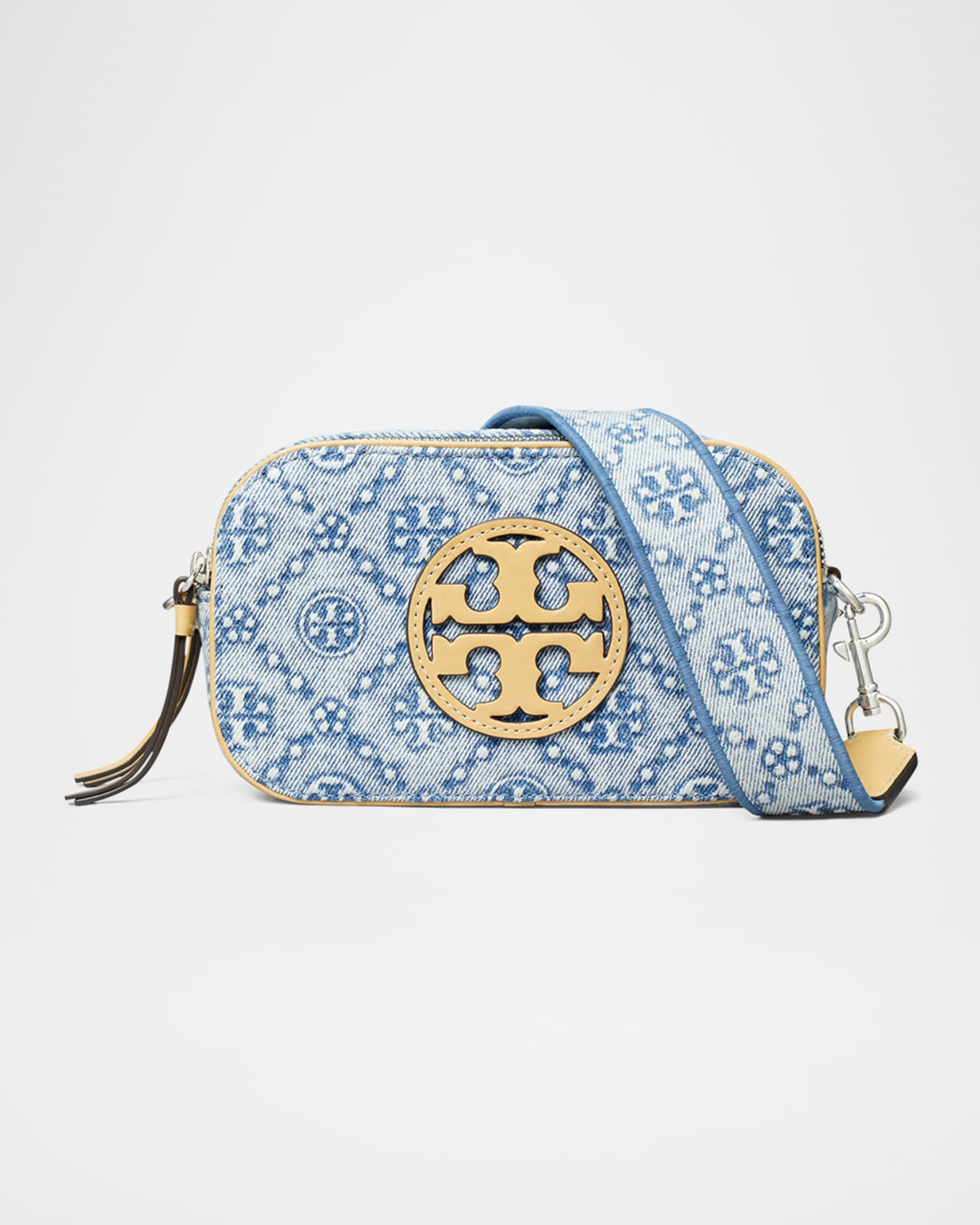 Miller Mini T Monogram Denim Crossbody Bag 0