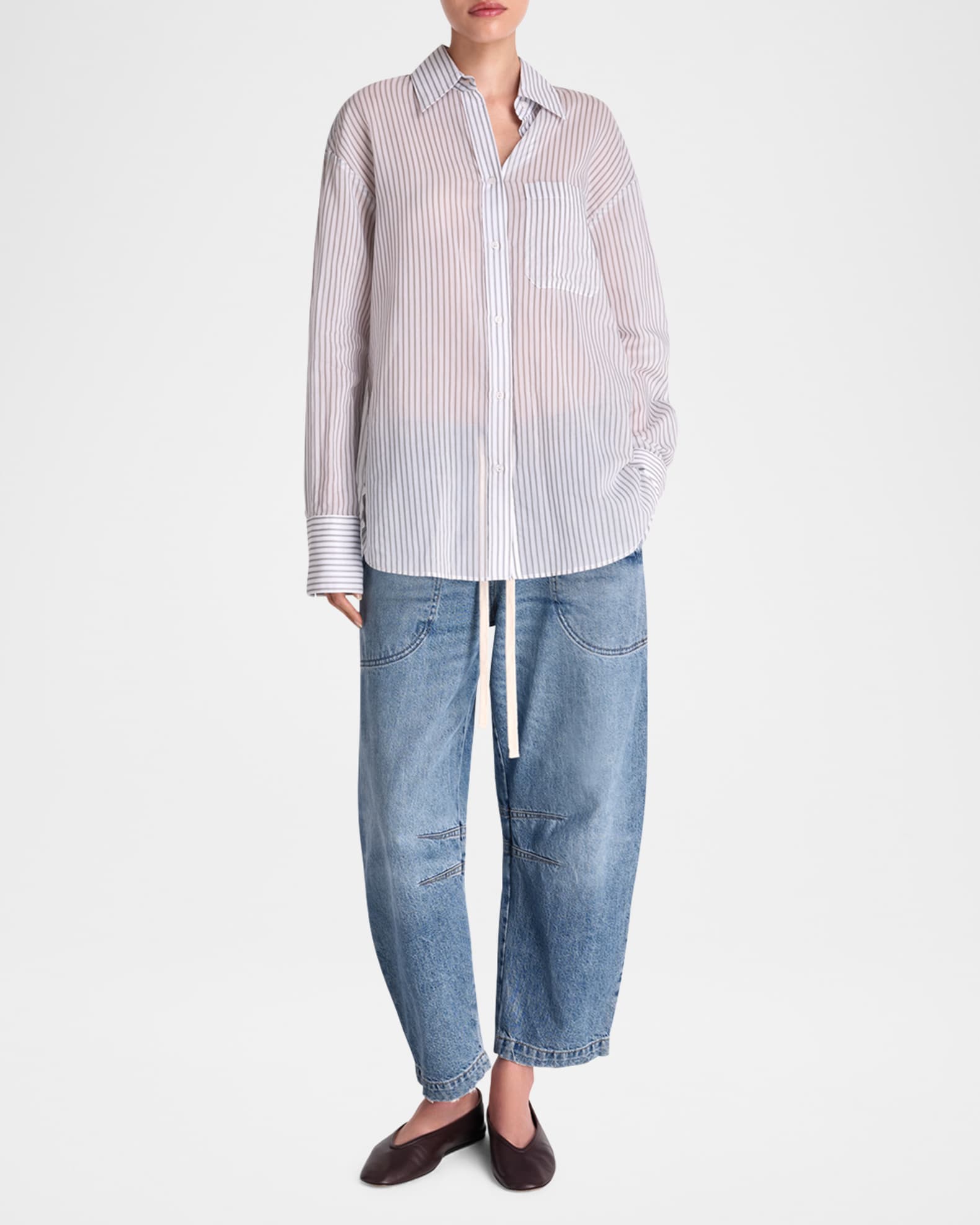 Big Joe Striped Button-Front Shirt  1