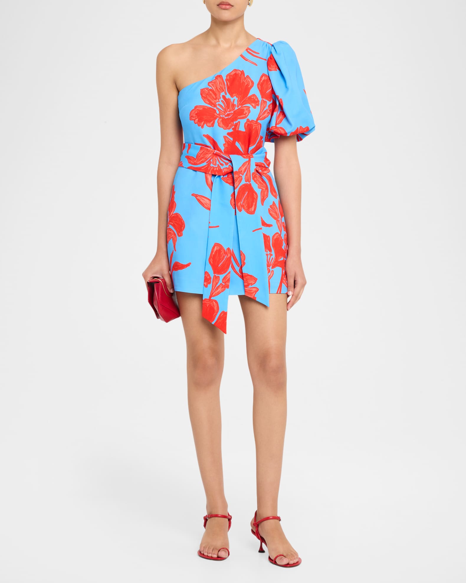 cara cara one shoulder dress Cara Cara Lucia Floral One-Shoulder Maxi Dress