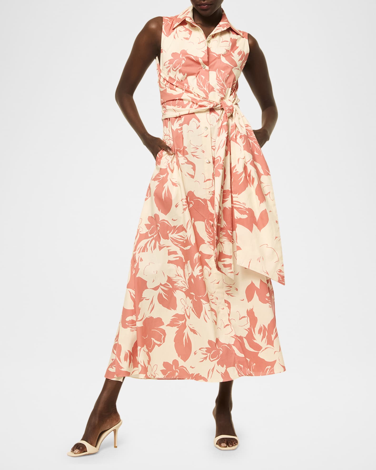 Jessy Poplin Midi Shirtdress