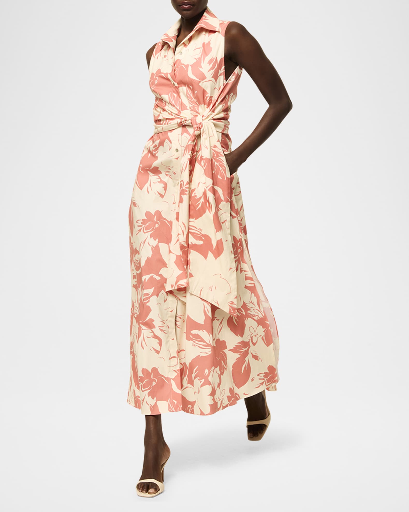 Jessy Poplin Midi Shirtdress