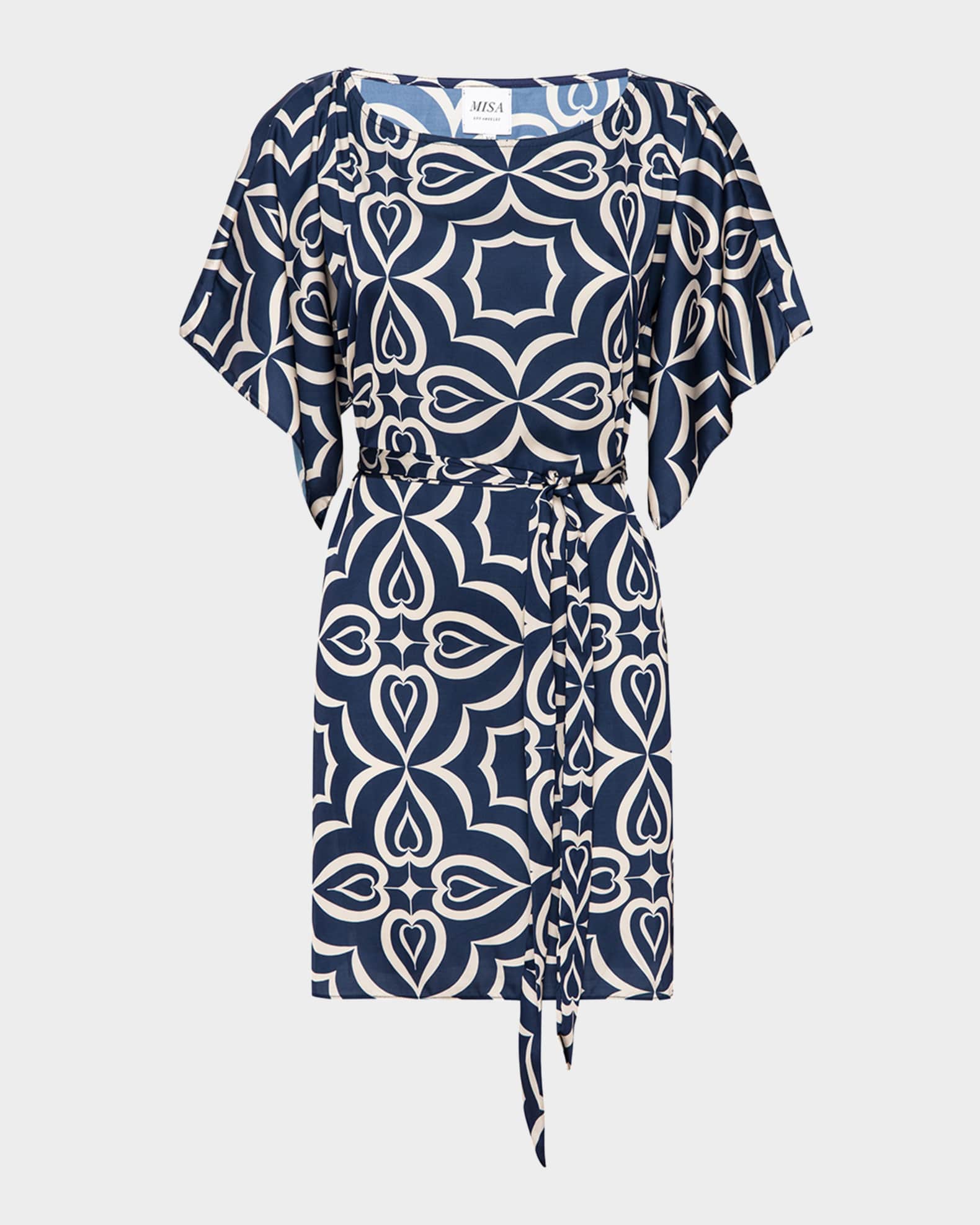 Aleka Belted Mini Dress 0