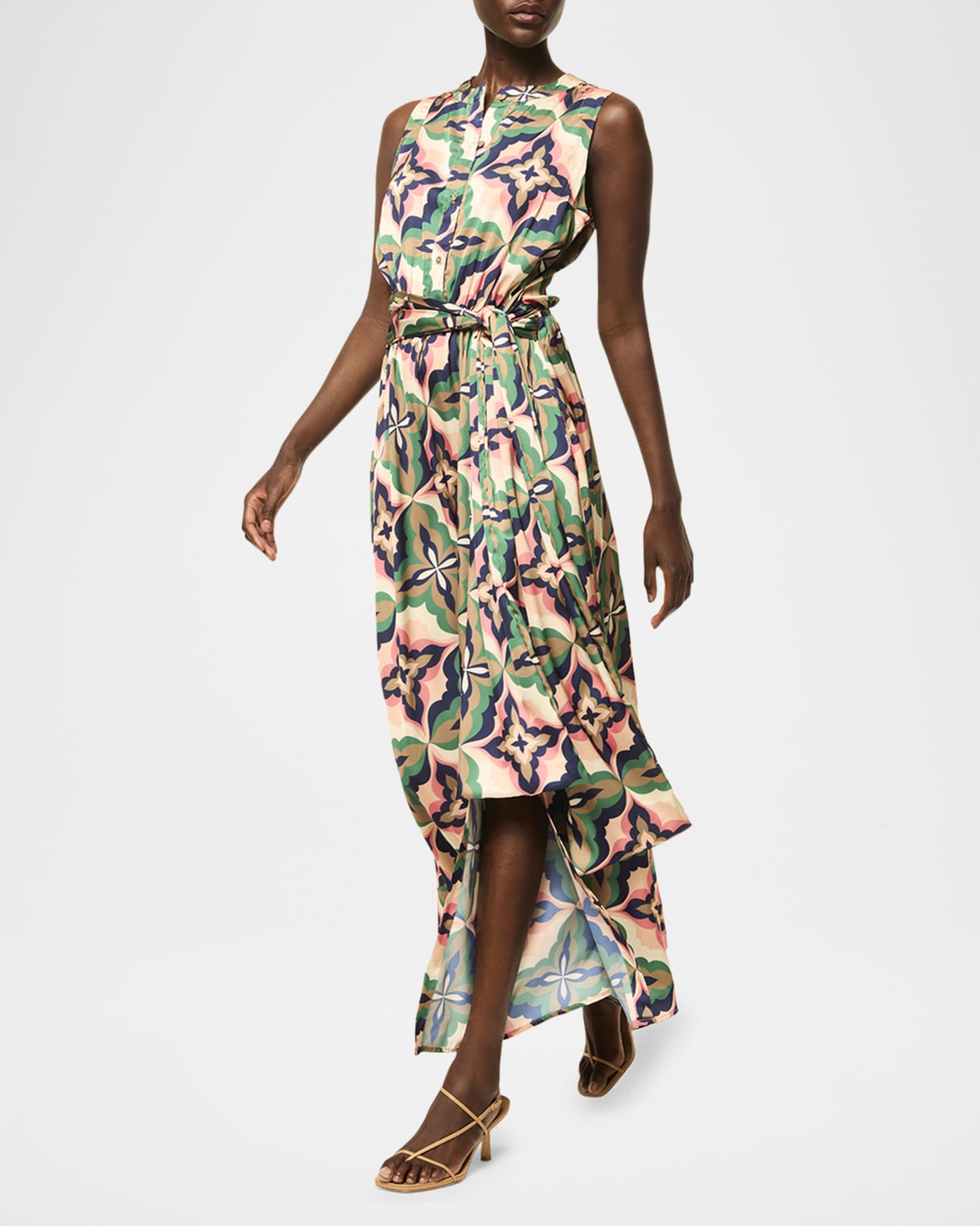 Anabella Mosaic Tile Maxi Dress 1