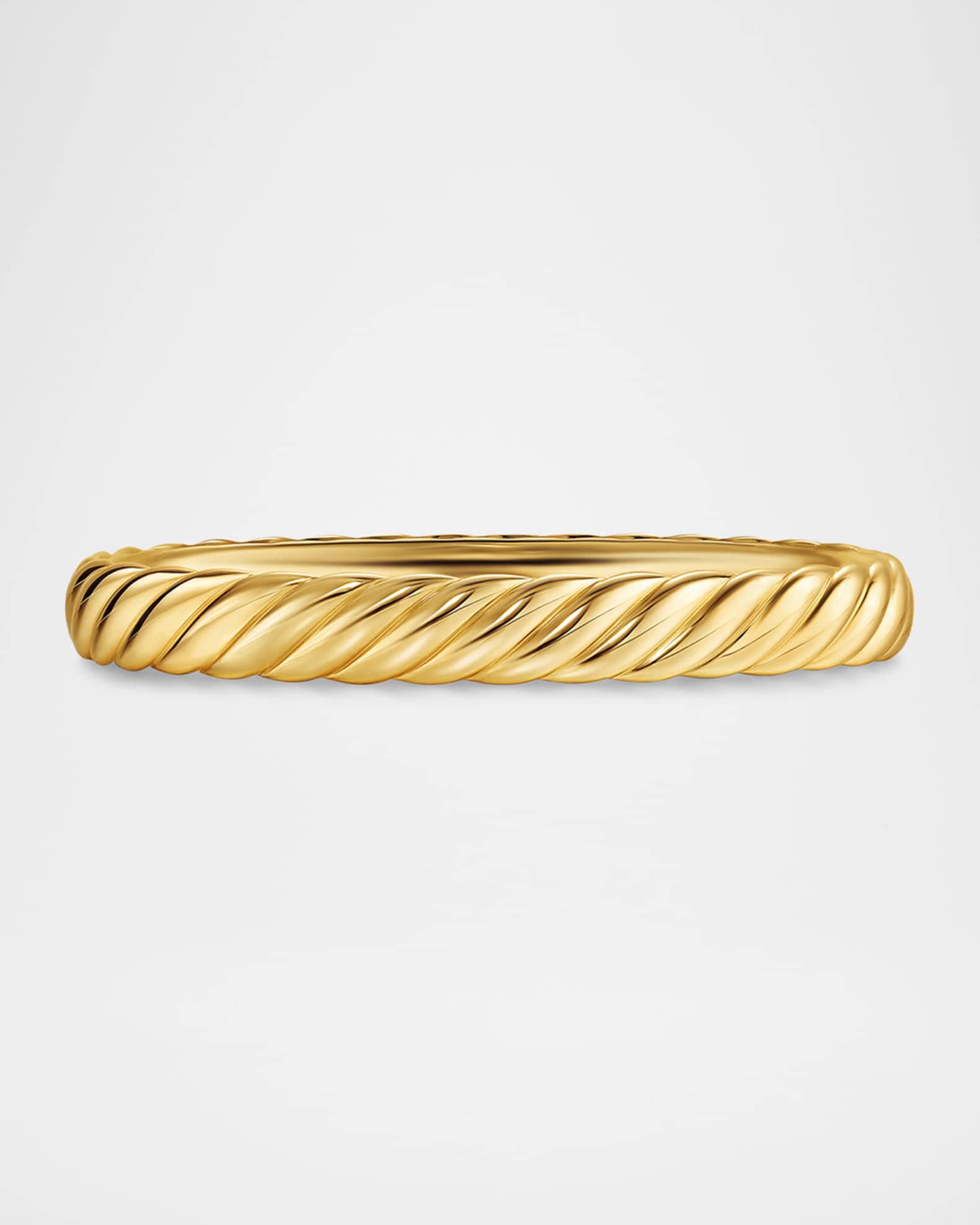 Sculpted Cable Bracelet in 18K Gold, 8mm 0