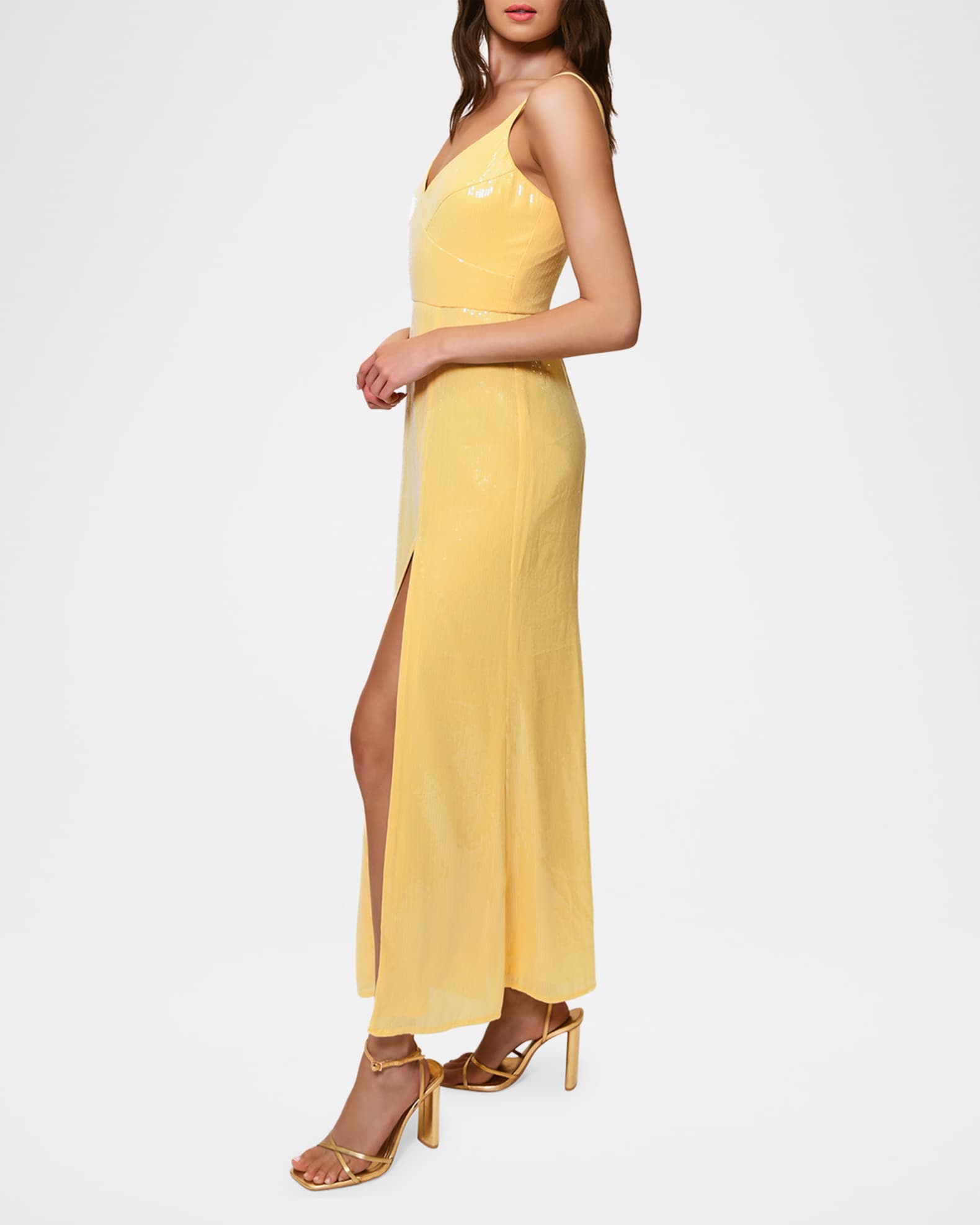 knee length dresses for ladies Caramel Take A Stroll Side Slit T-Shirt Midi Dress  Aquarius Brand