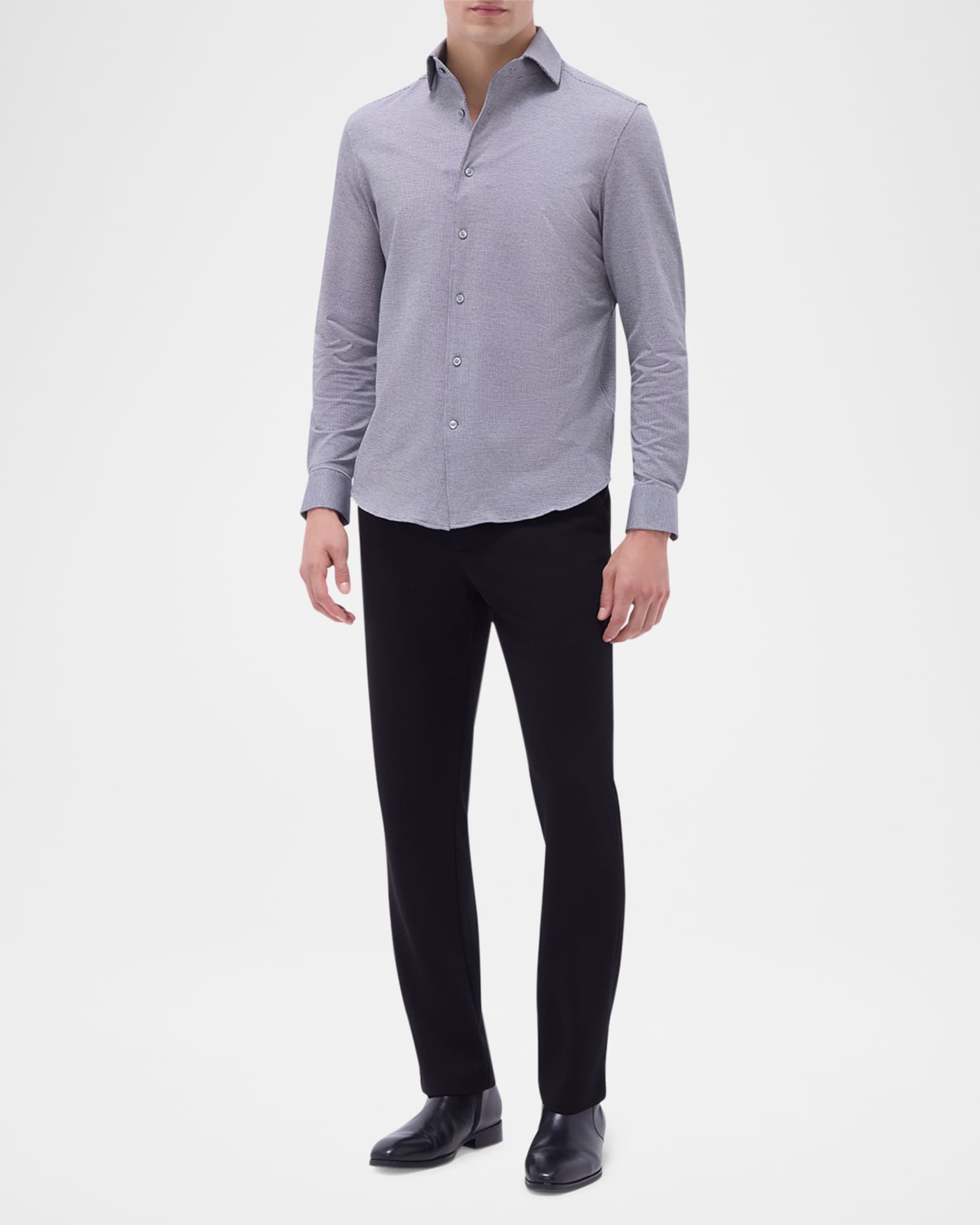 Men's OoohCotton Devon Sport Shirt - Thumbnail 2