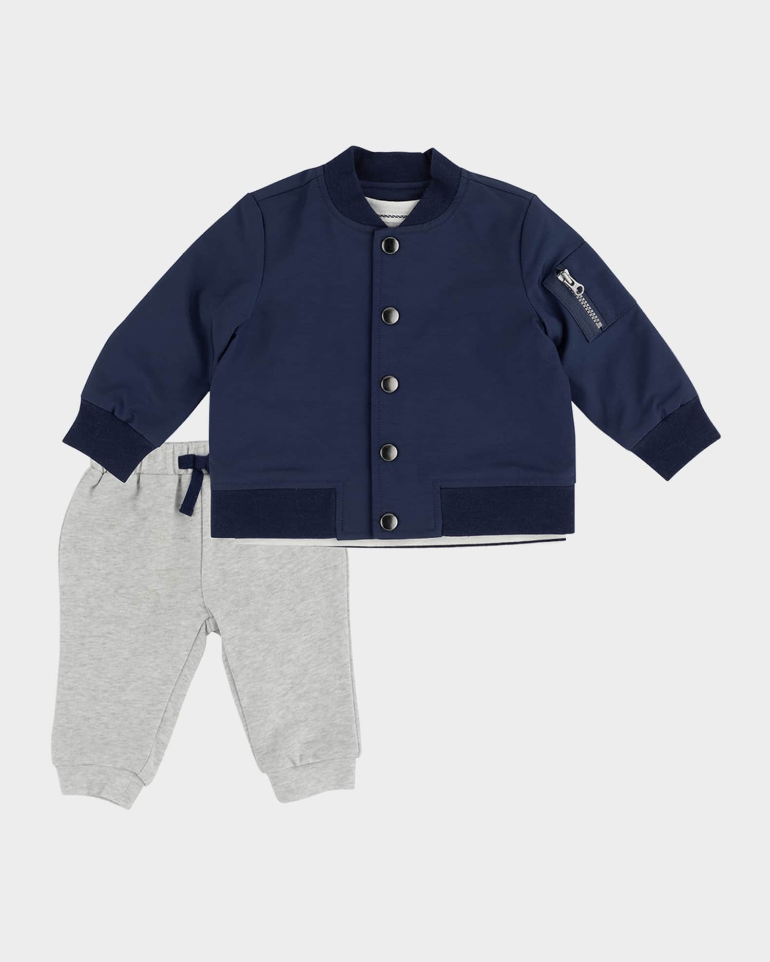Boy's Bomber Jacket W/ Top & Pants, Size 3M-24M 0