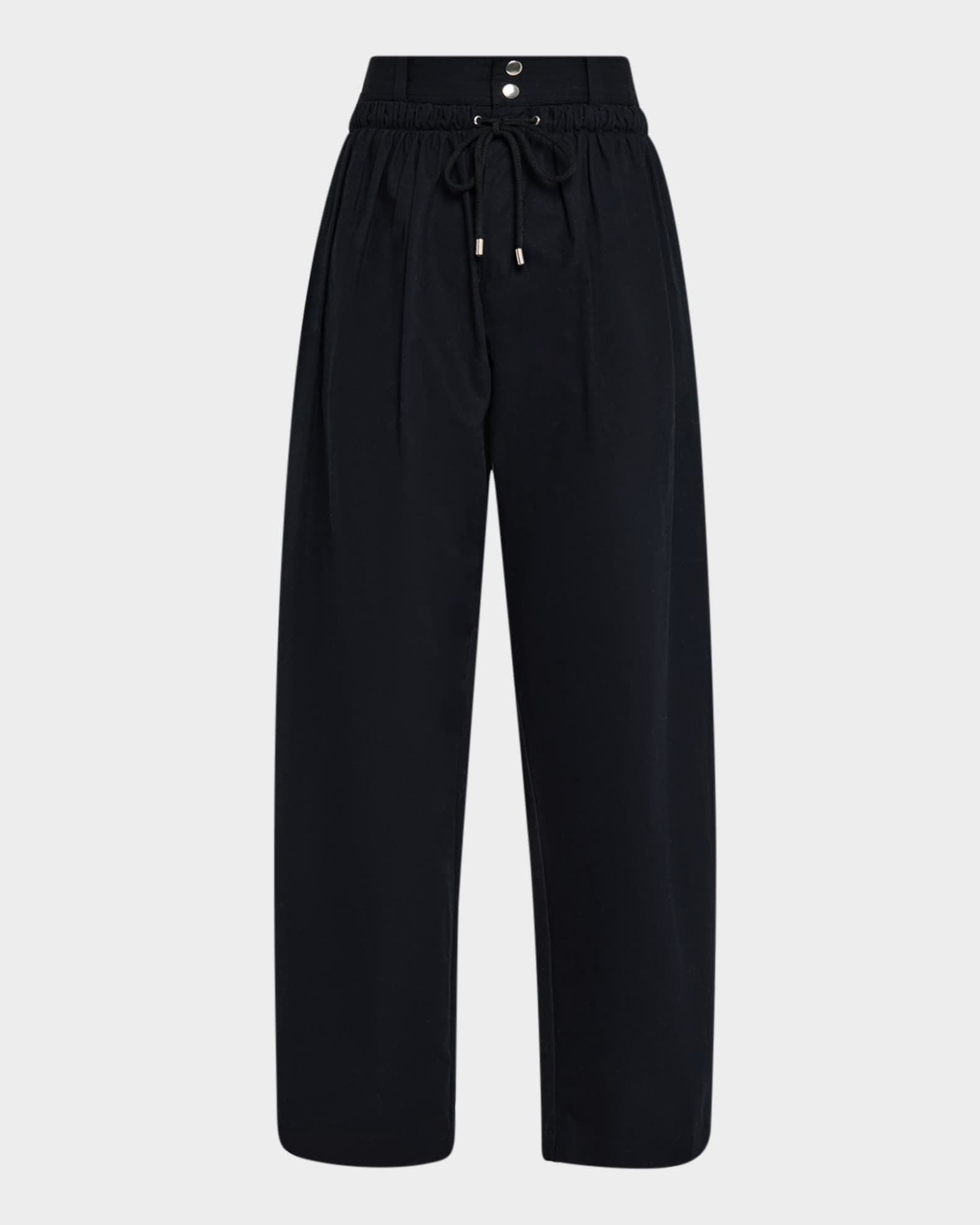 Inaya Double Waistband Wide-Leg Pants 0