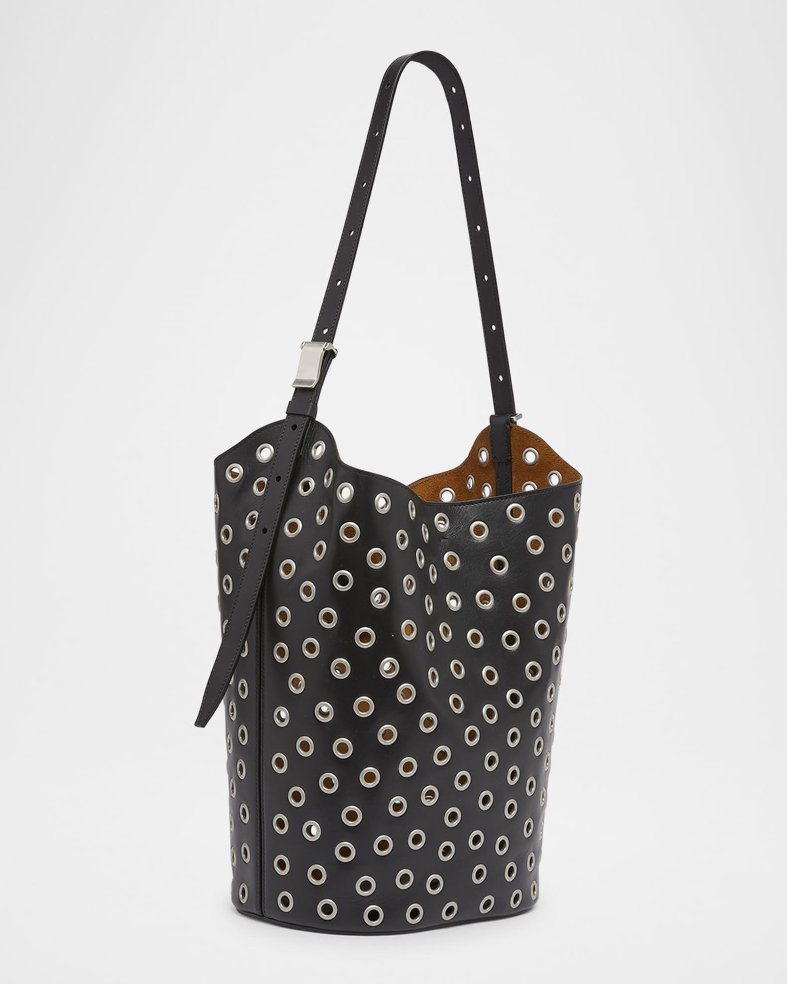 ★MUCENT★ North Eyelet Leather Shoulder Bag Unisex P00000UG Proenza Schouler Brant Eyelet Leather Bucket Bag | Neiman Marcus
