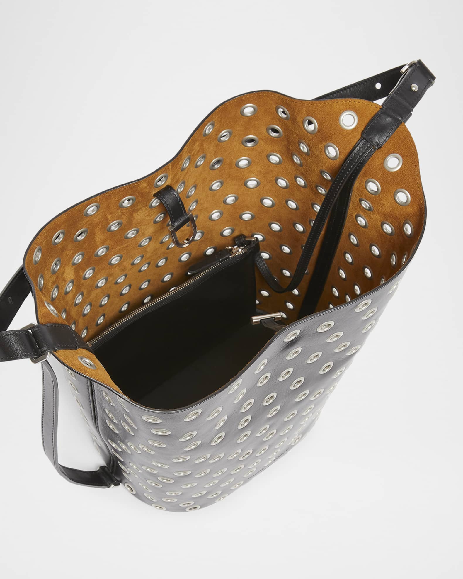 Proenza Schouler Brant Eyelet Leather Bucket Bag | Neiman Marcus
