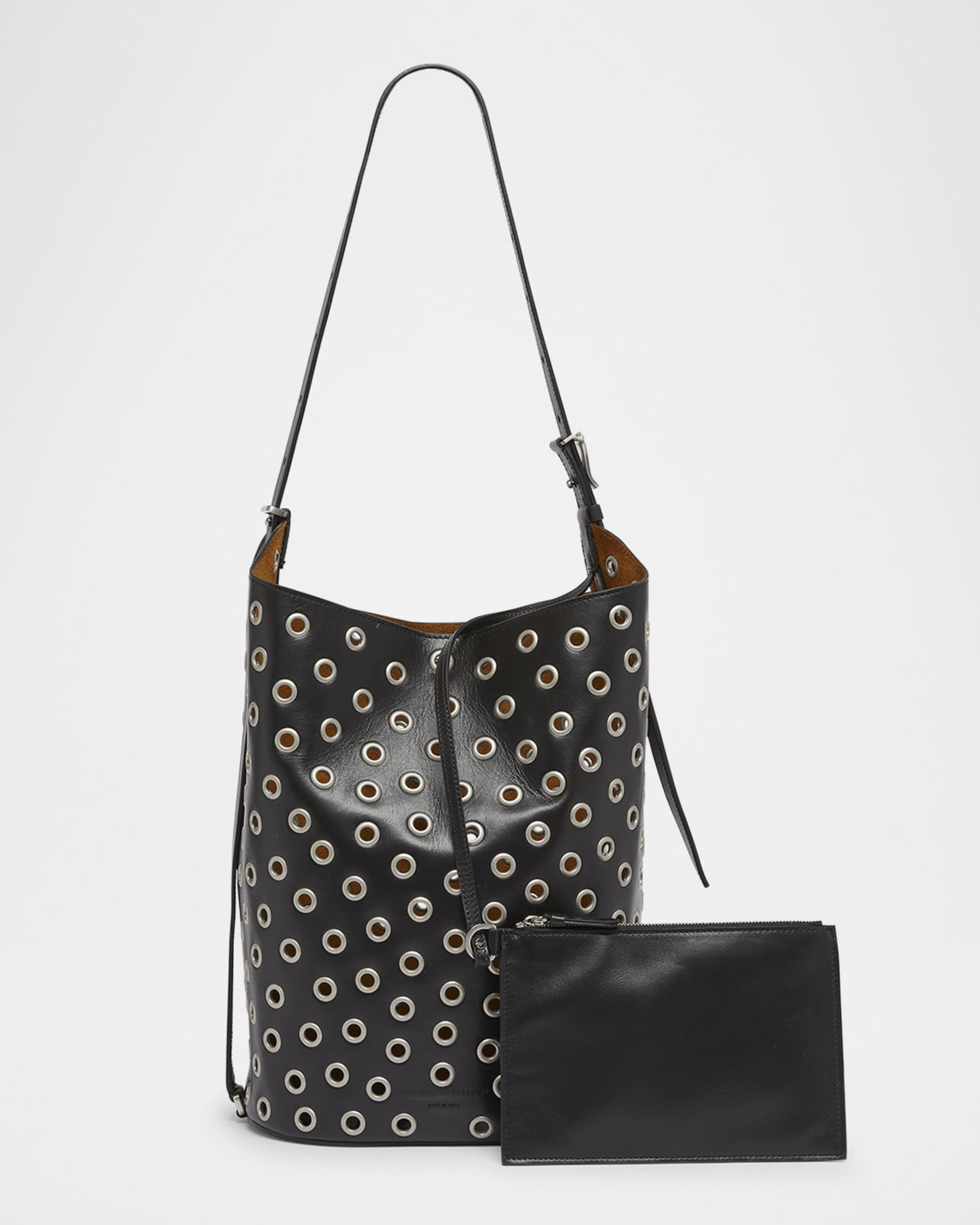★MUCENT★ North Eyelet Leather Shoulder Bag Unisex P00000UG Proenza Schouler Brant Eyelet Leather Bucket Bag | Neiman Marcus