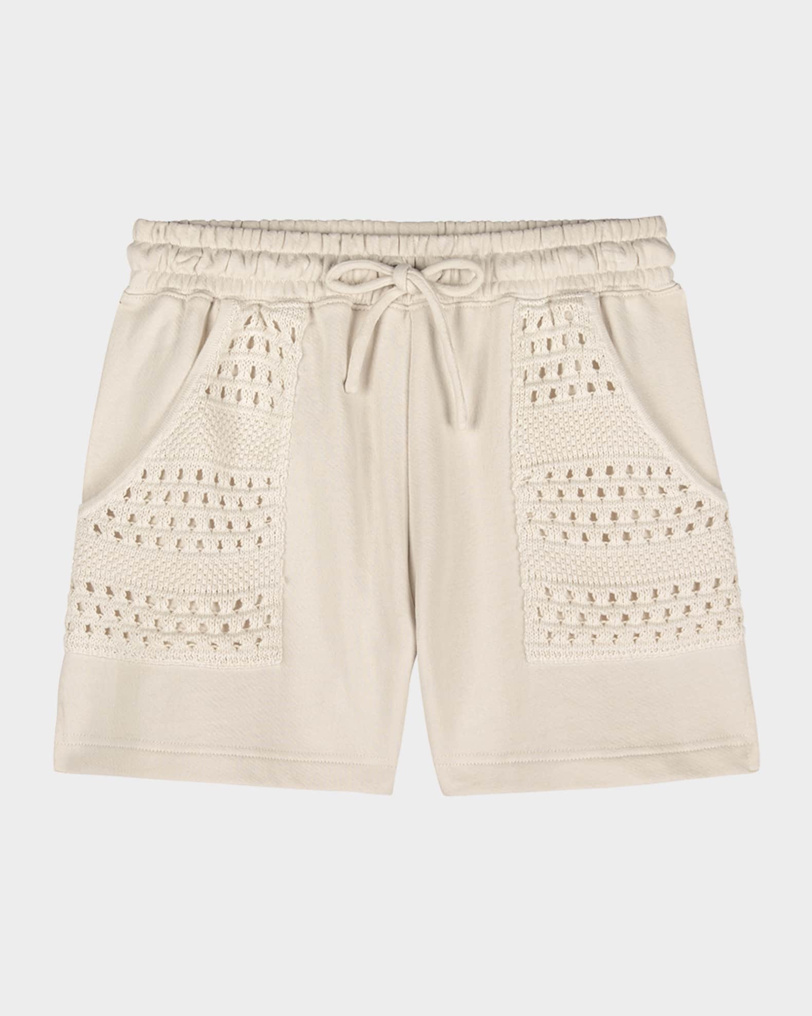 Eddie Crochet Cotton Shorts 0