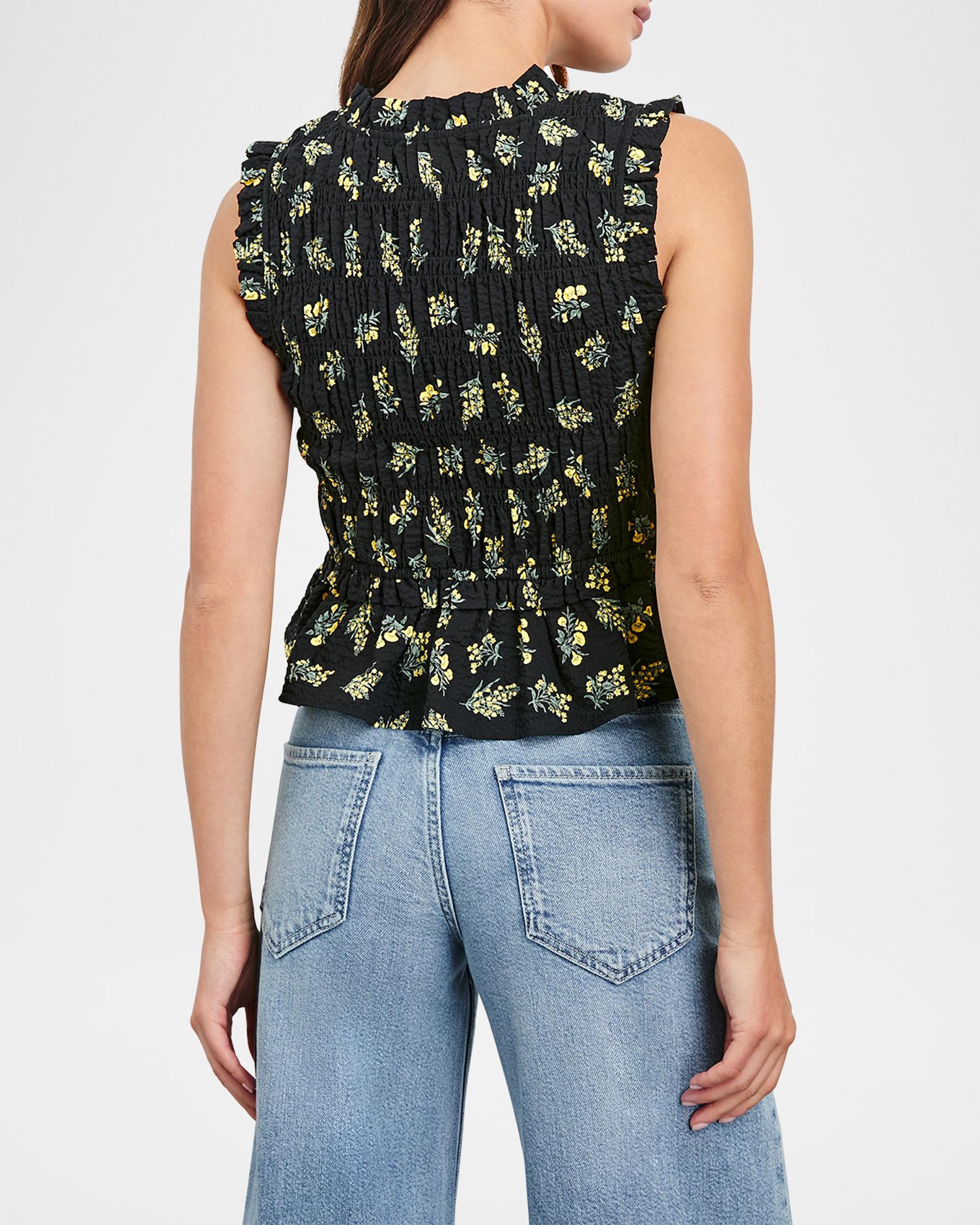 Rails Martine Ruffle-Trim Peplum Tank Top | Neiman Marcus