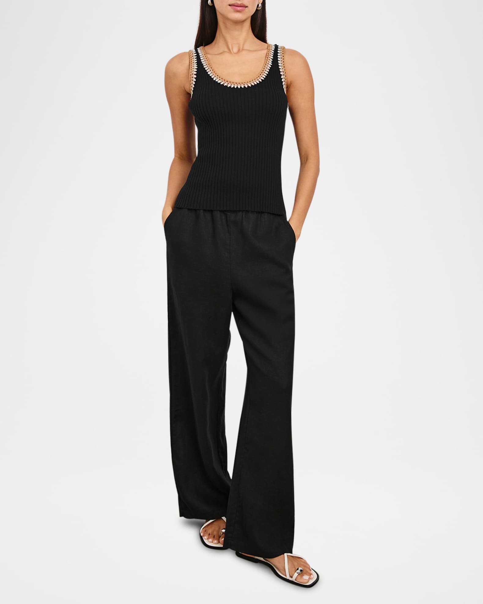 Estrella Ribbed Tank Top 1