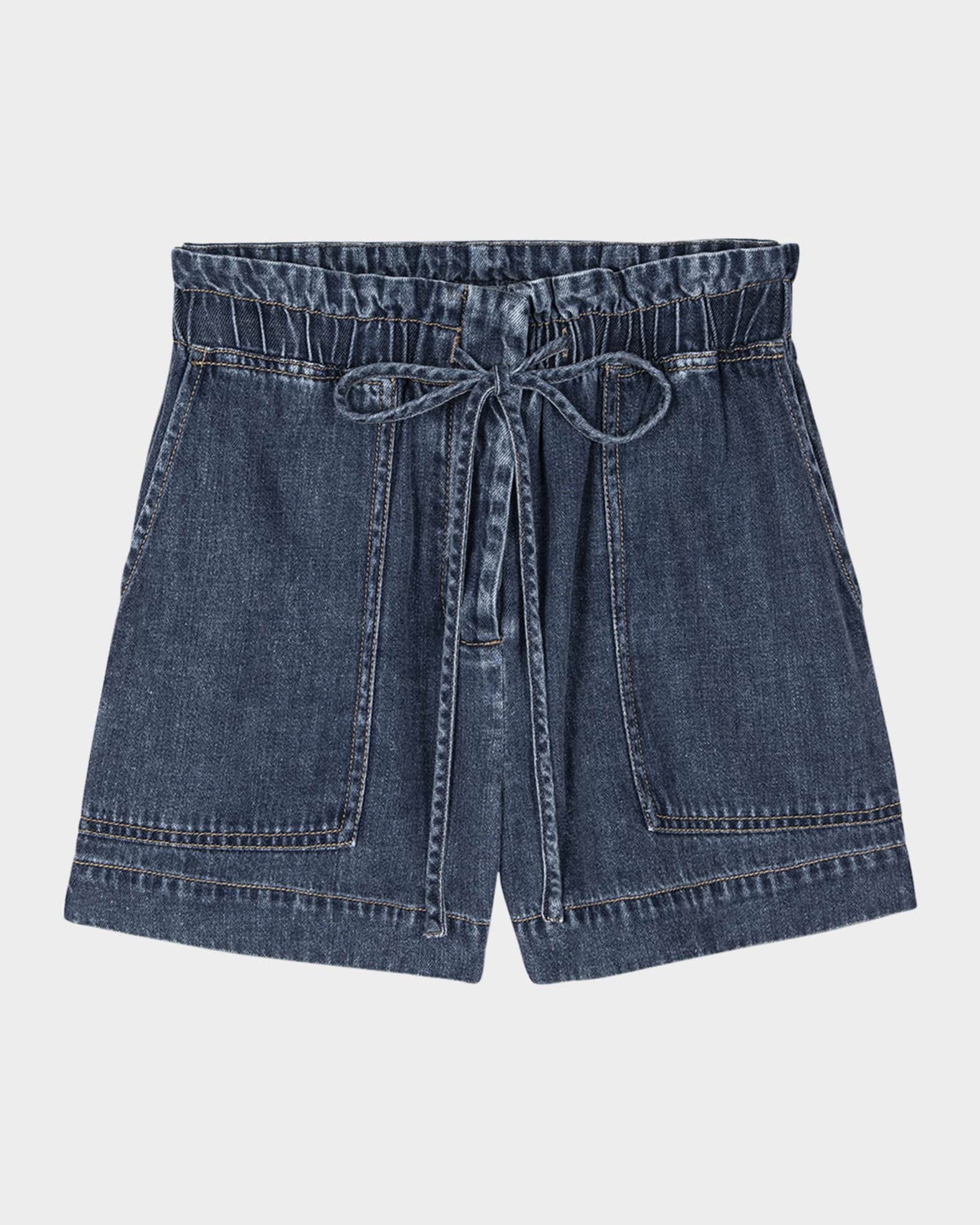 Foster Denim Paperbag Shorts 0