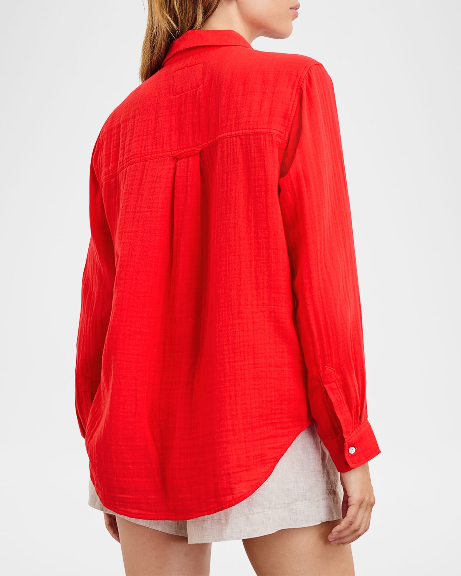 Rails Ellis Cotton Gauze Shirt- Hibiscus