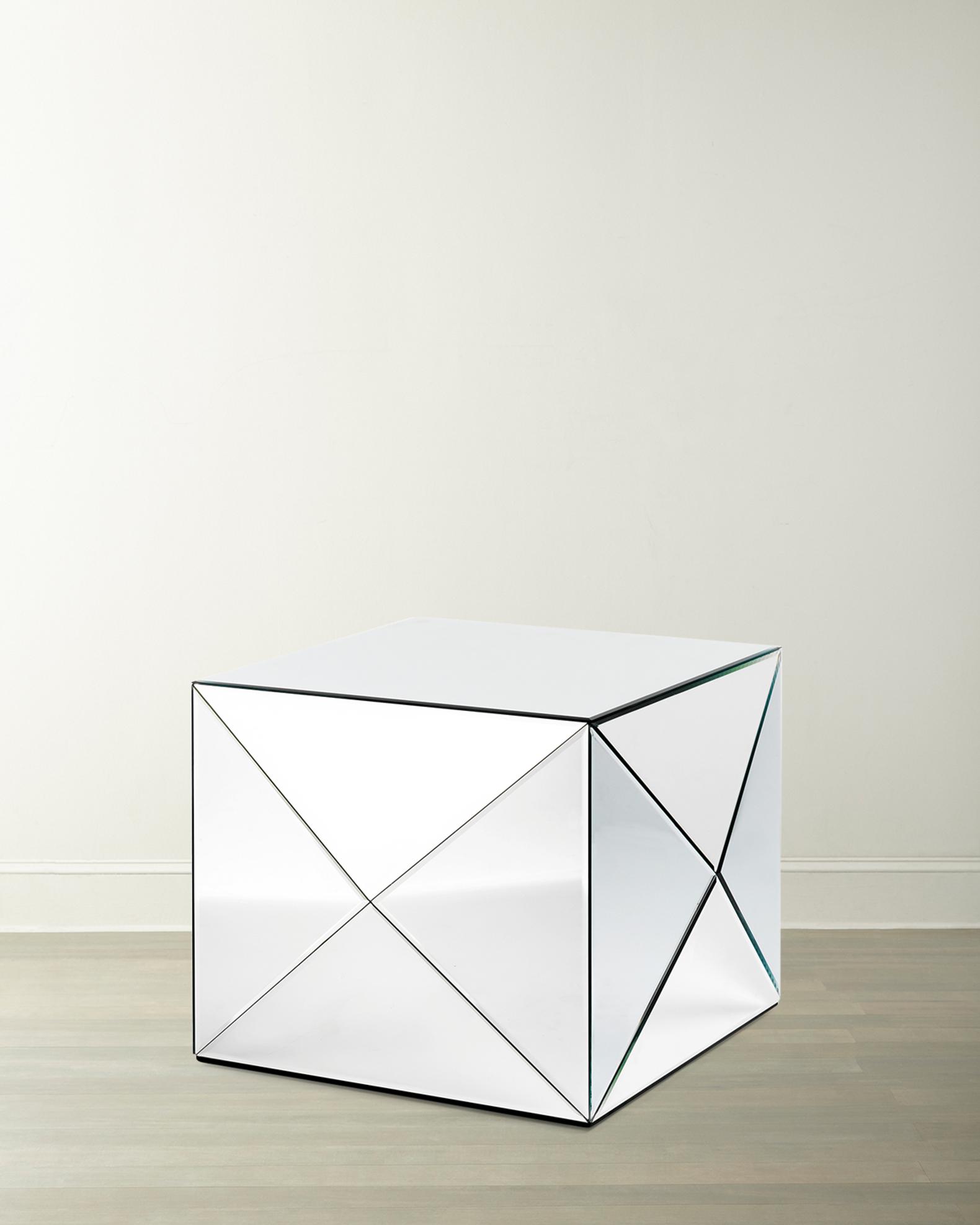 Reflections Copenhagen Envelope Mirror Table, Small | Neiman Marcus
