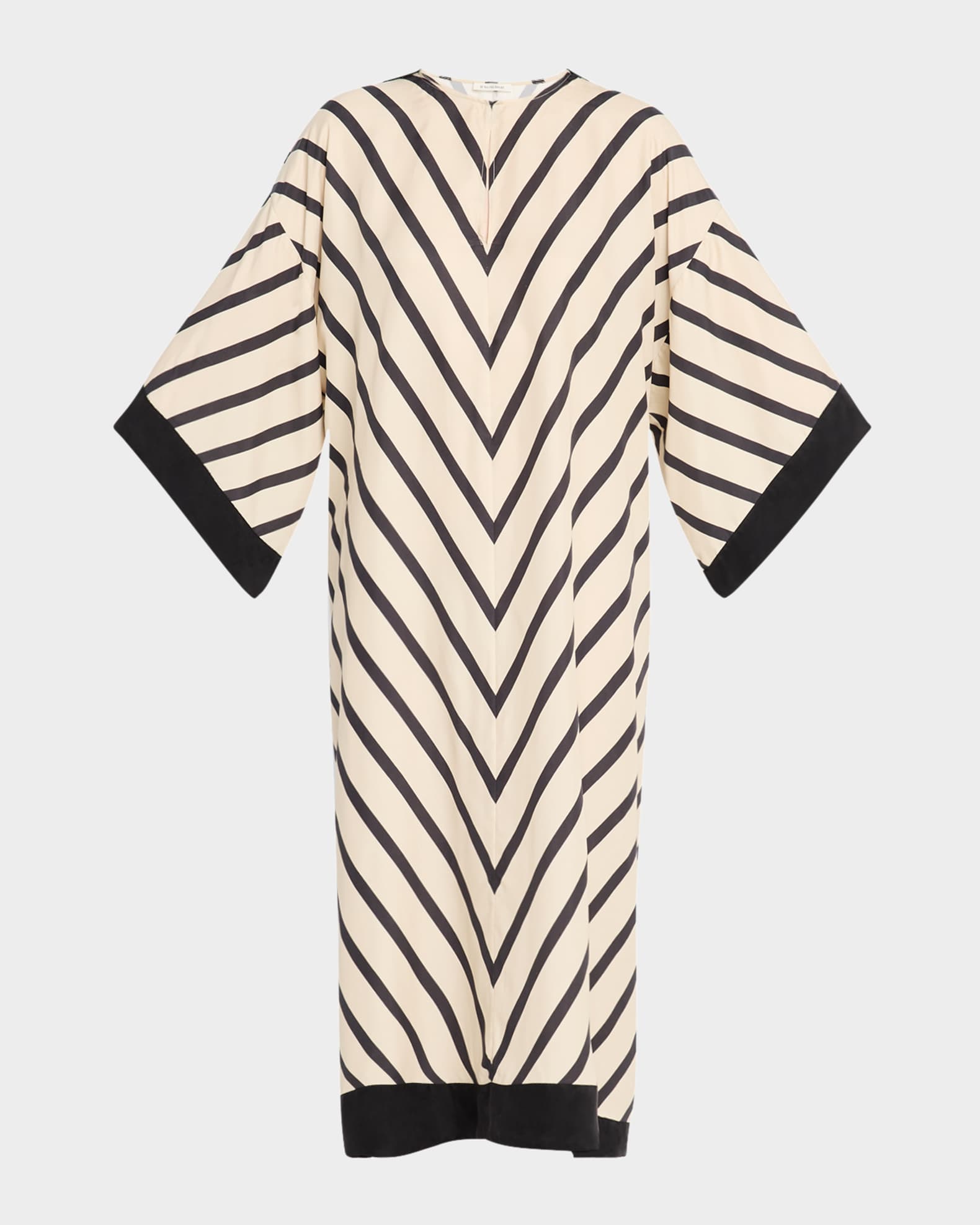 Cicine Chevron Striped Keyhole Maxi Dress 0