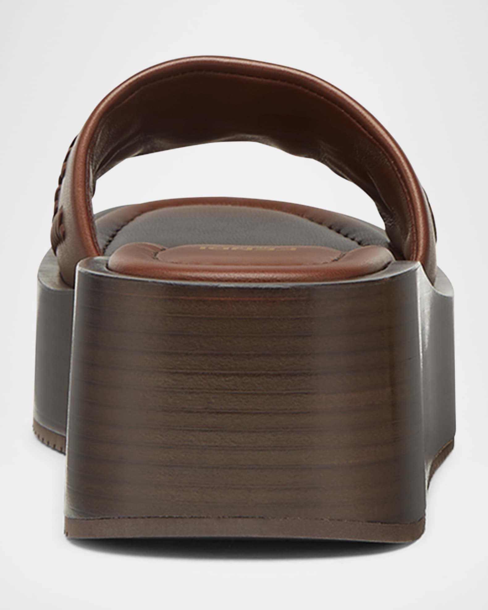 Fendi Sunshine Leather FF Platform Sandals | Neiman Marcus