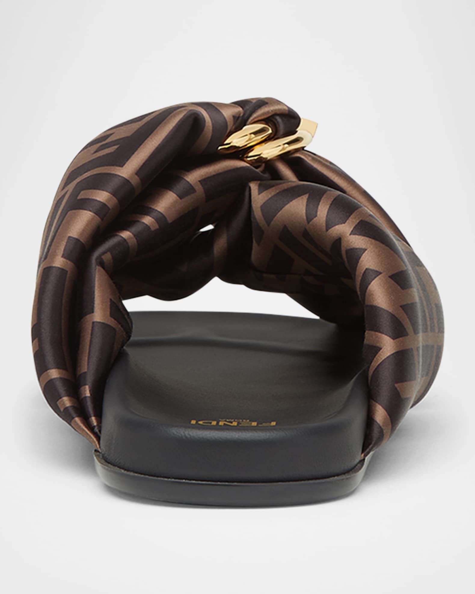 フェンディ 'Fendi Feel' スライド Fendi Feel Leather Black | Fendi