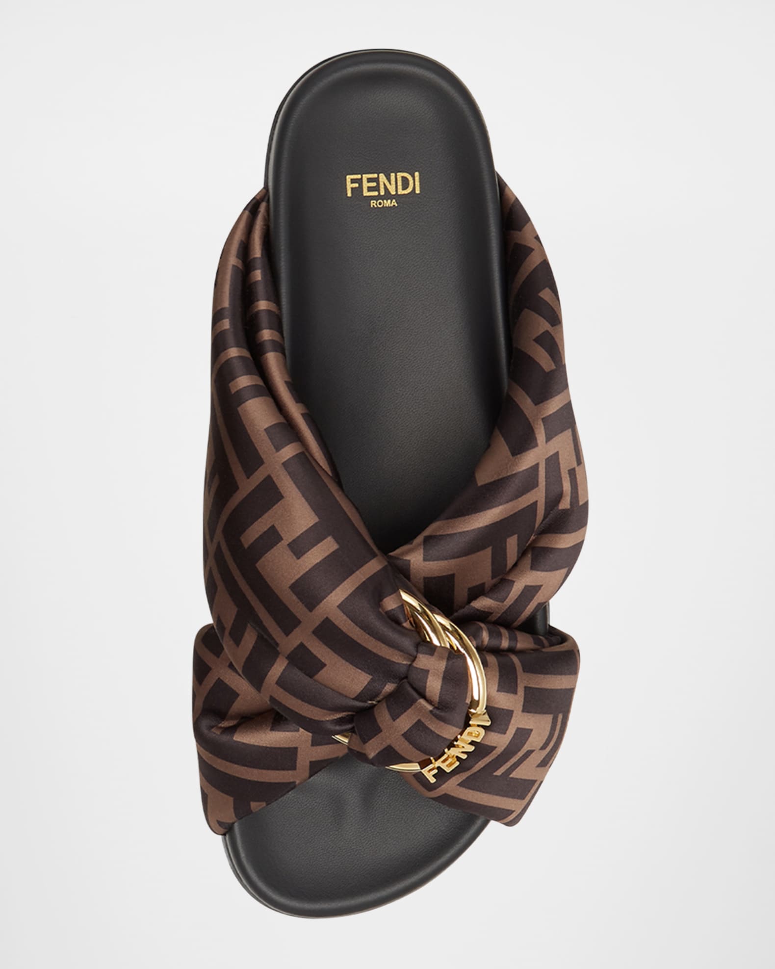 フェンディ 'Fendi Feel' スライド Fendi Feel Leather Black | Fendi