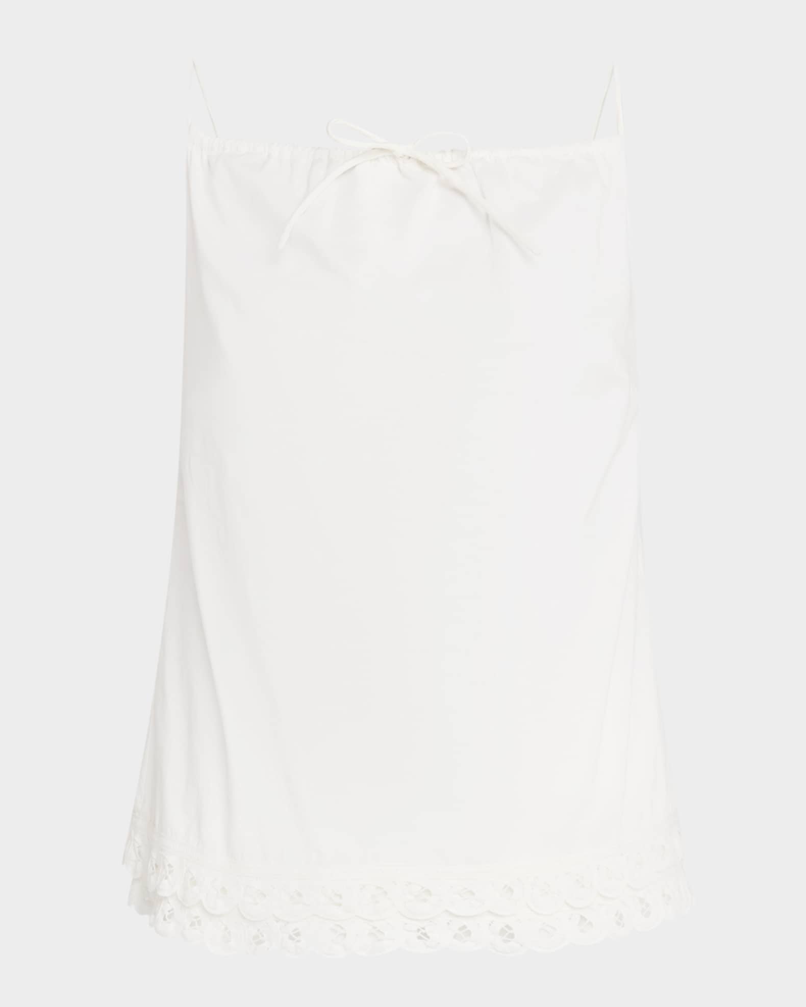 Elle Lace-Trim Organic Cotton Top 0