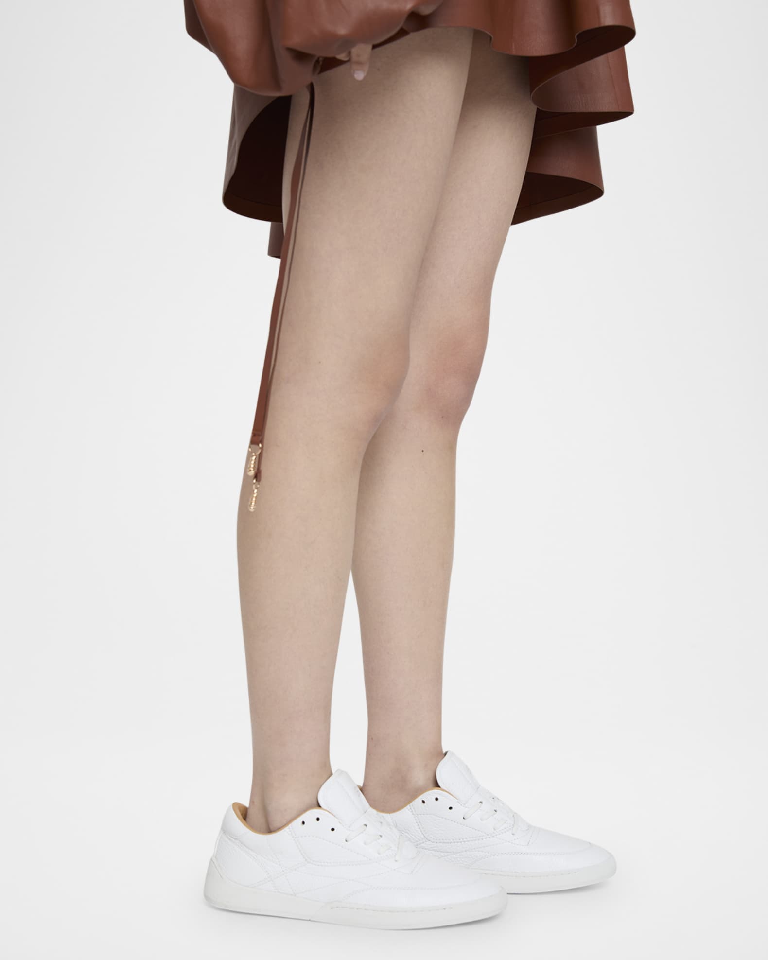 Ohio Multi-Stitched Leather Low-Top Sneakers 1