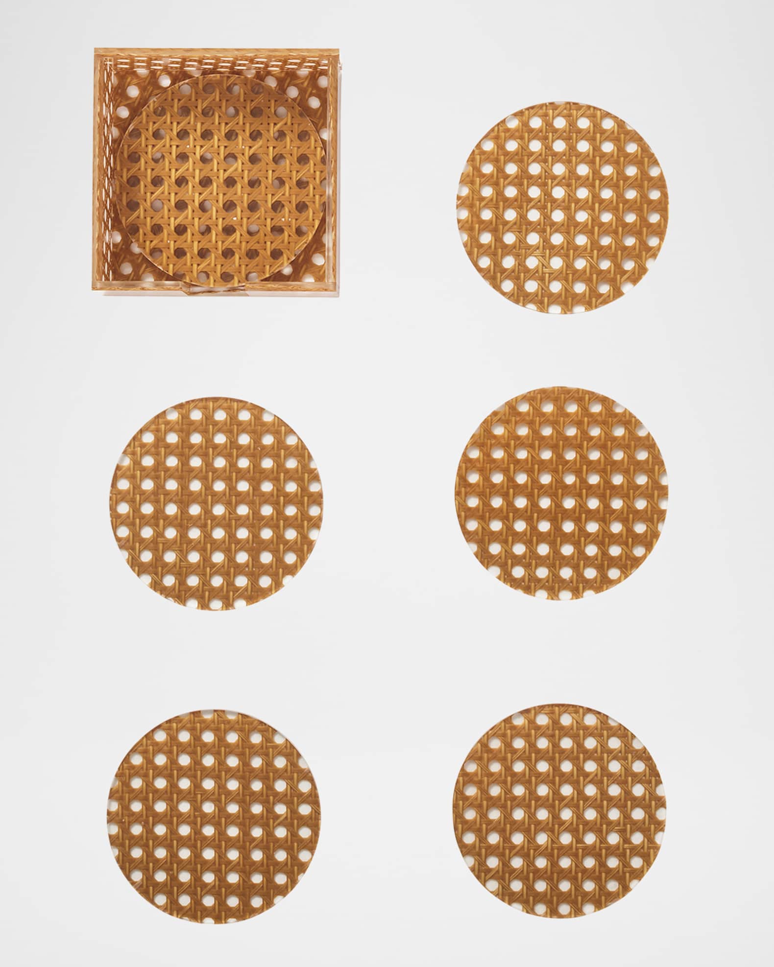 Reed Acrylic Coasters, Set of 6 0