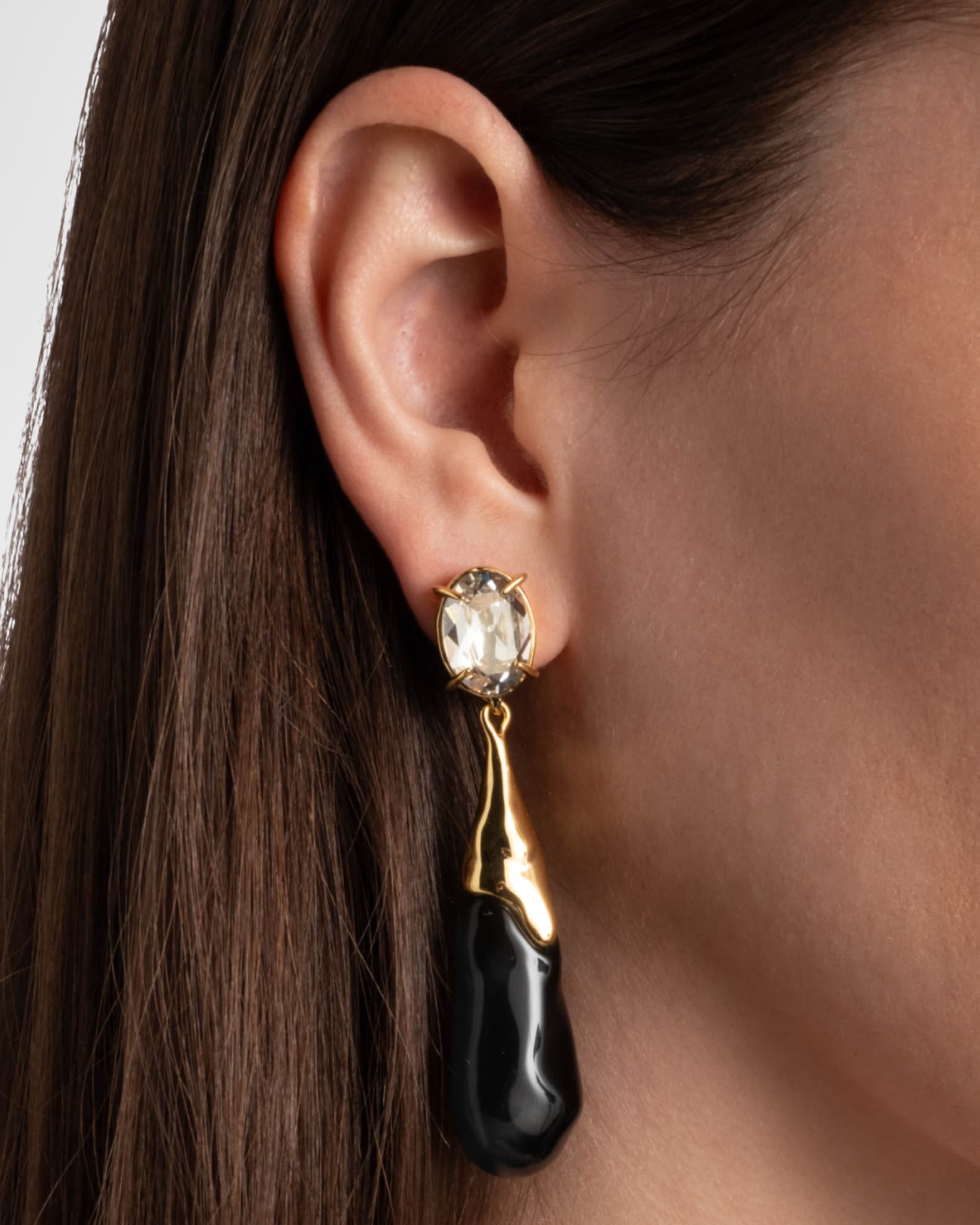 Bonbon Crystal Small Teardrop Earrings 1