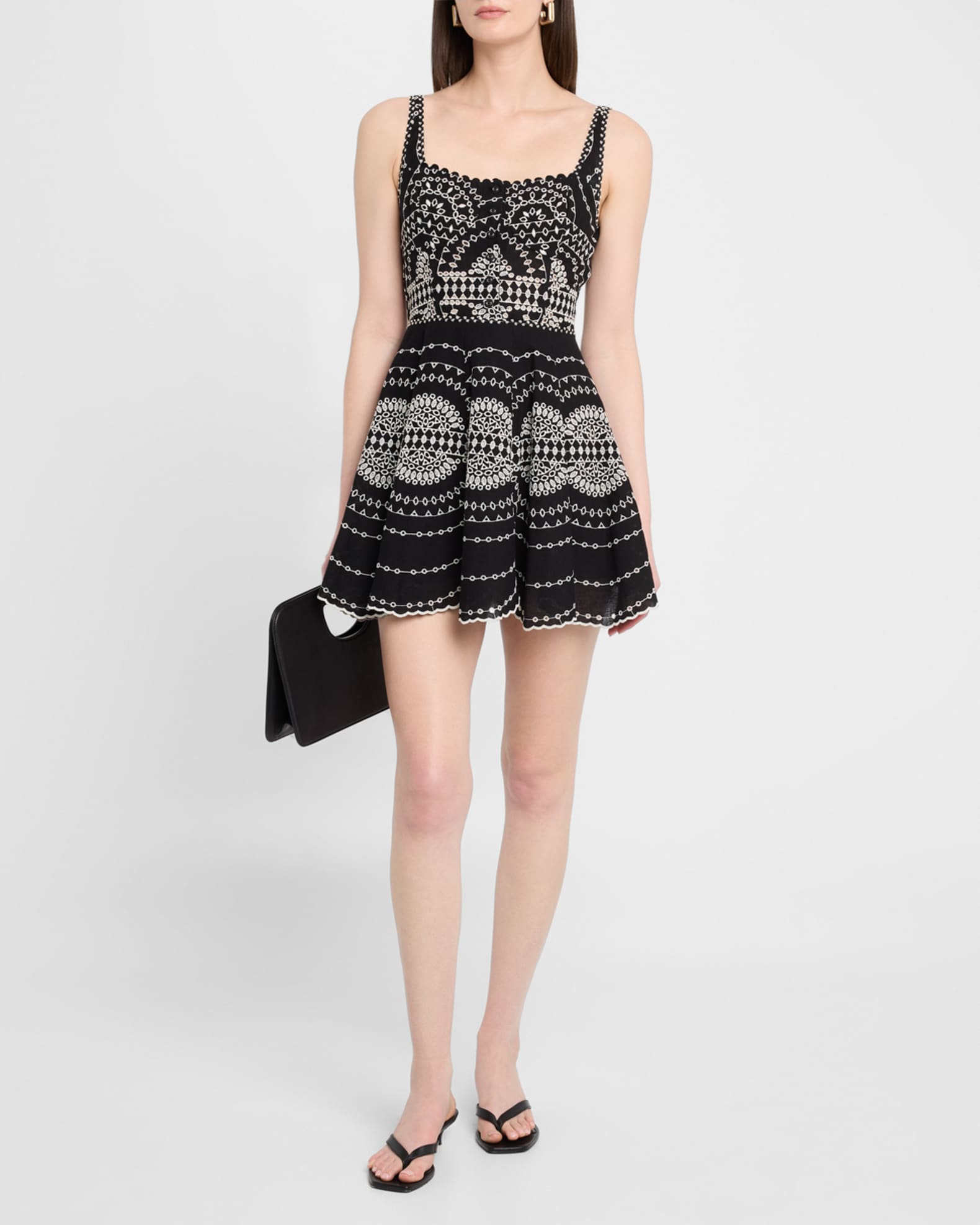 CHARO RUIZ IBIZA Winnie Embroidered Mini Dress | Neiman Marcus