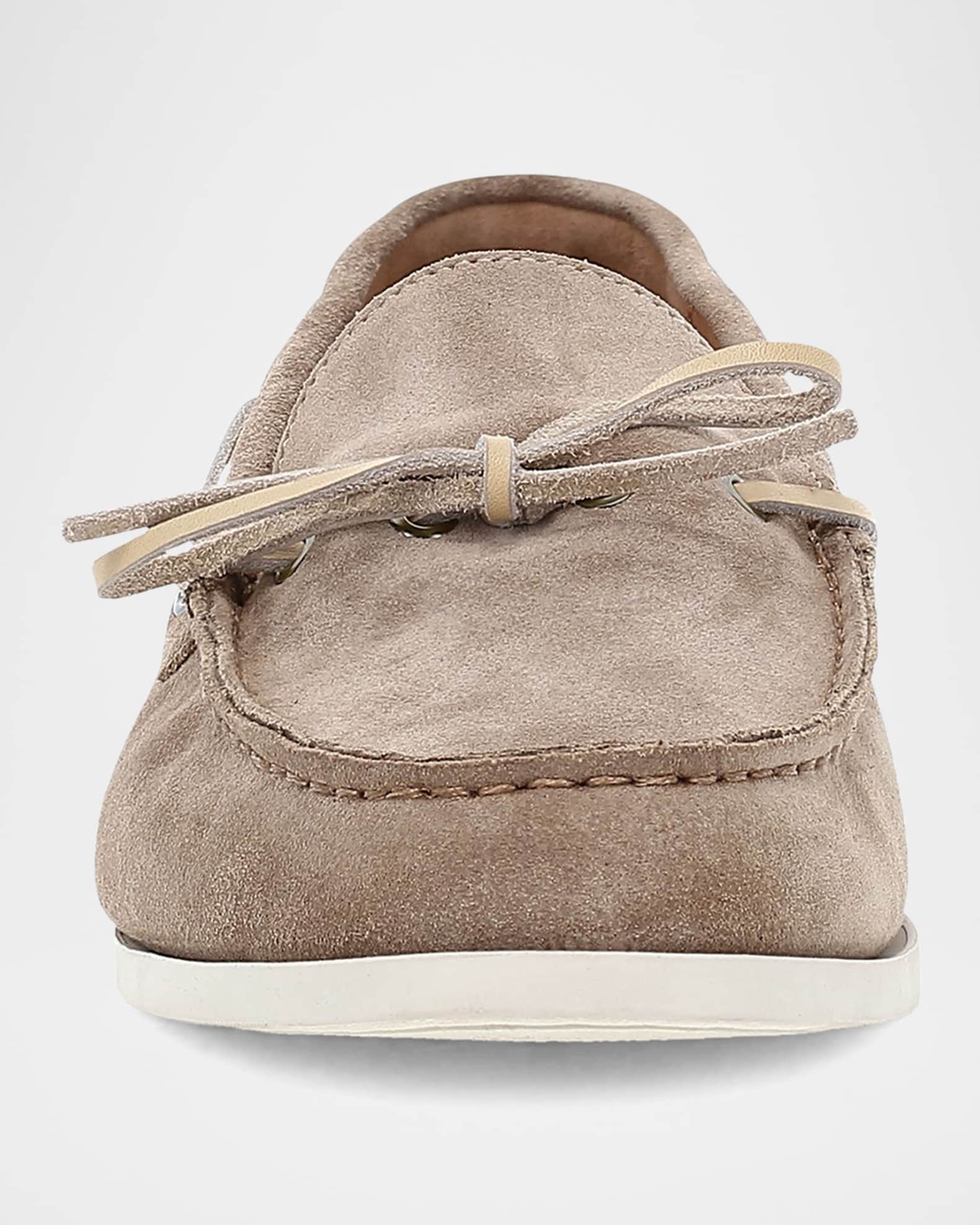 Frye Men's Mason Suede Boat Shoes Neiman Marcus