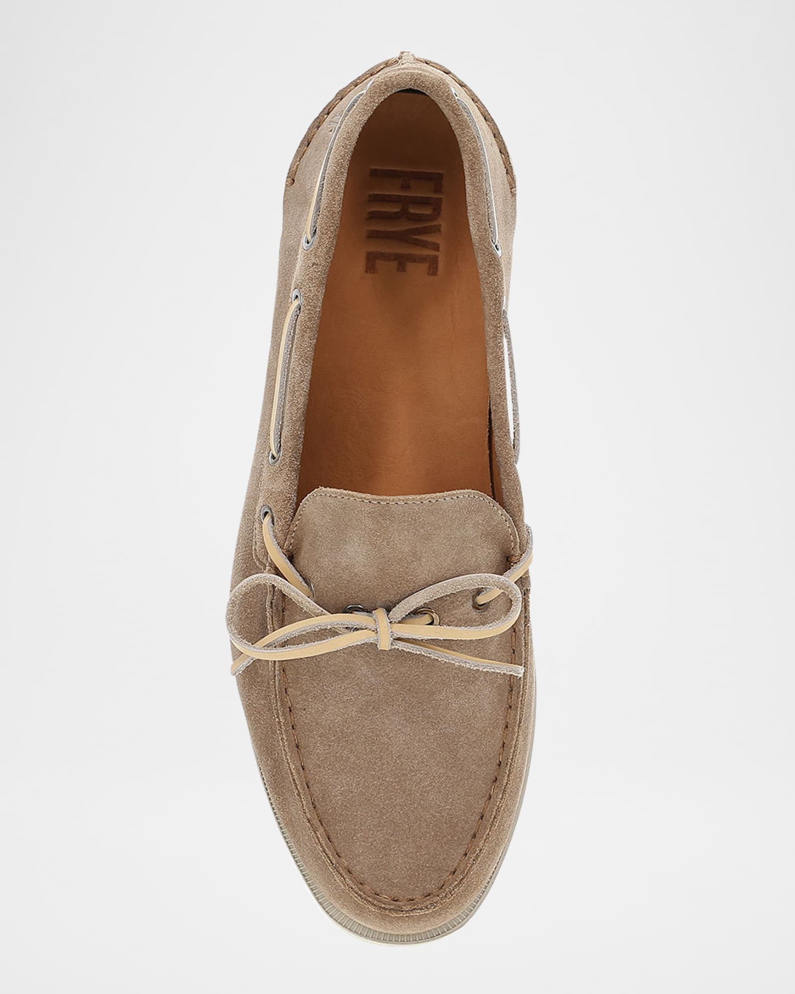 Frye Men's Mason Suede Boat Shoes Neiman Marcus