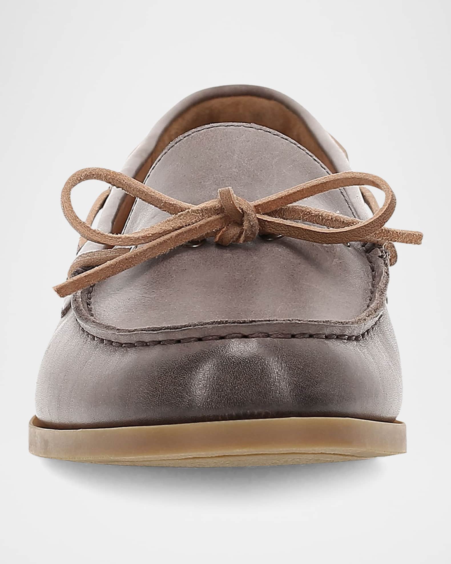 Frye Men's Mason Leather Boat Shoes Neiman Marcus