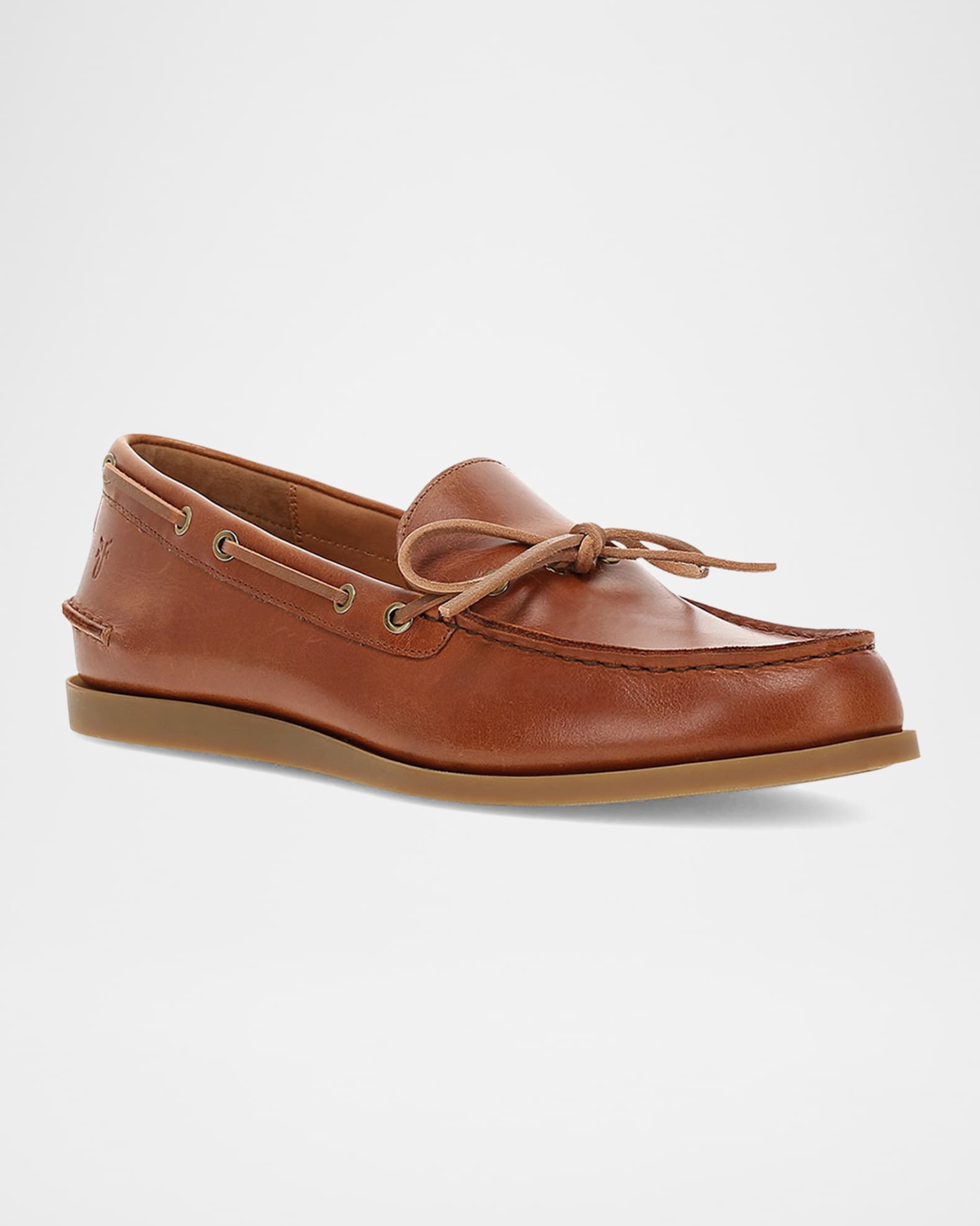 Frye Men's Mason Leather Boat Shoes Neiman Marcus