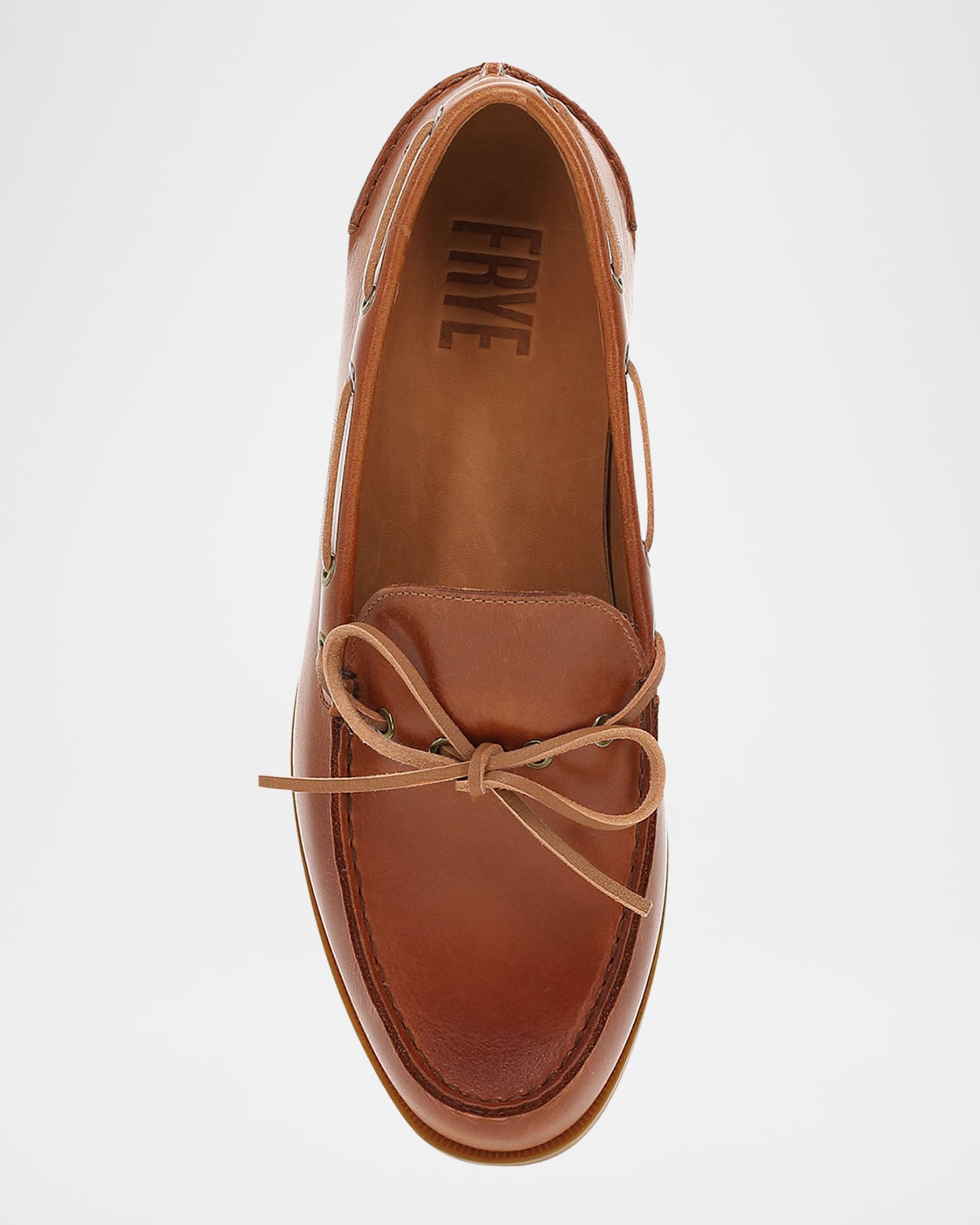Frye Men's Mason Leather Boat Shoes Neiman Marcus