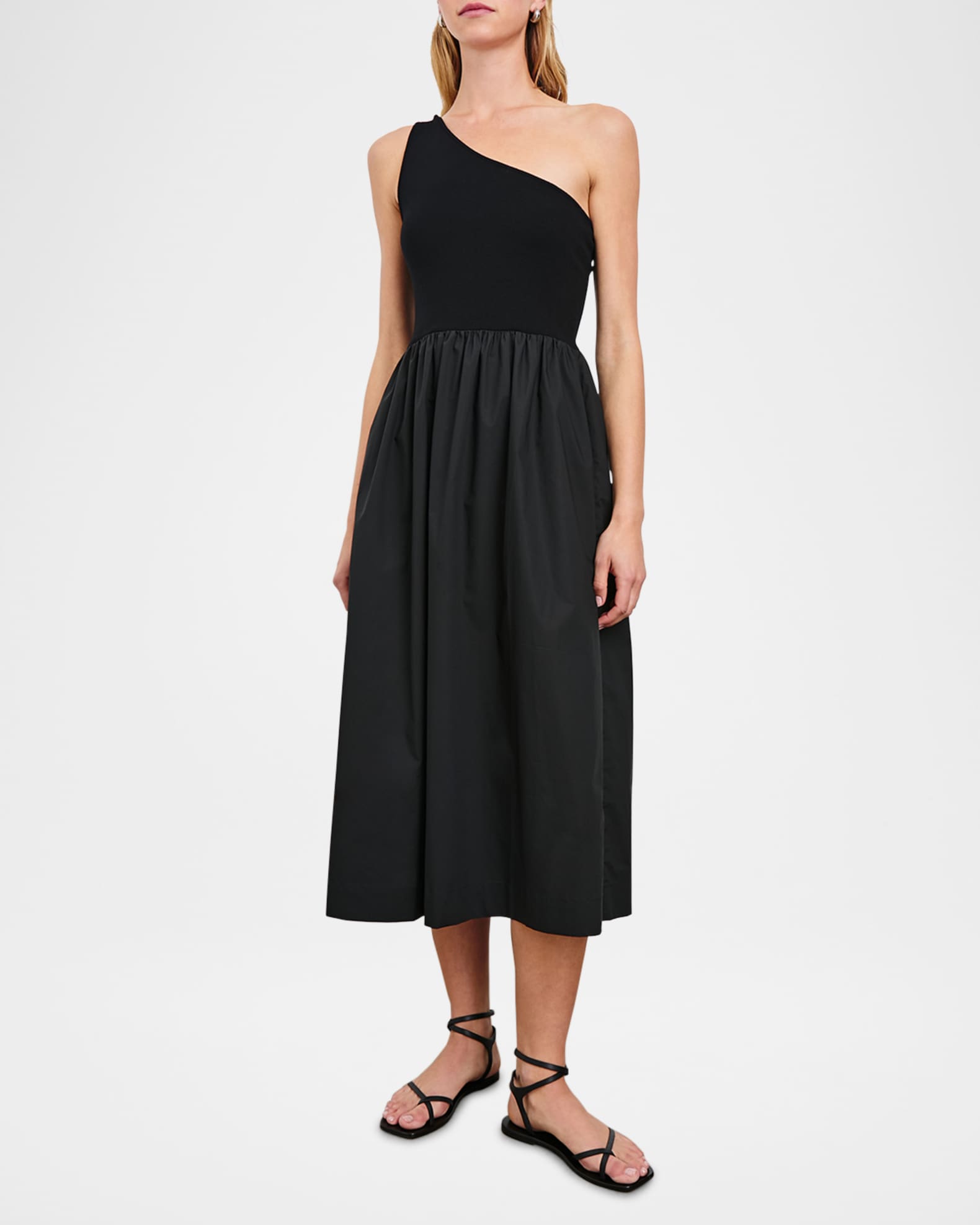Rails Anita Asymmetric Midi Dress | Neiman Marcus
