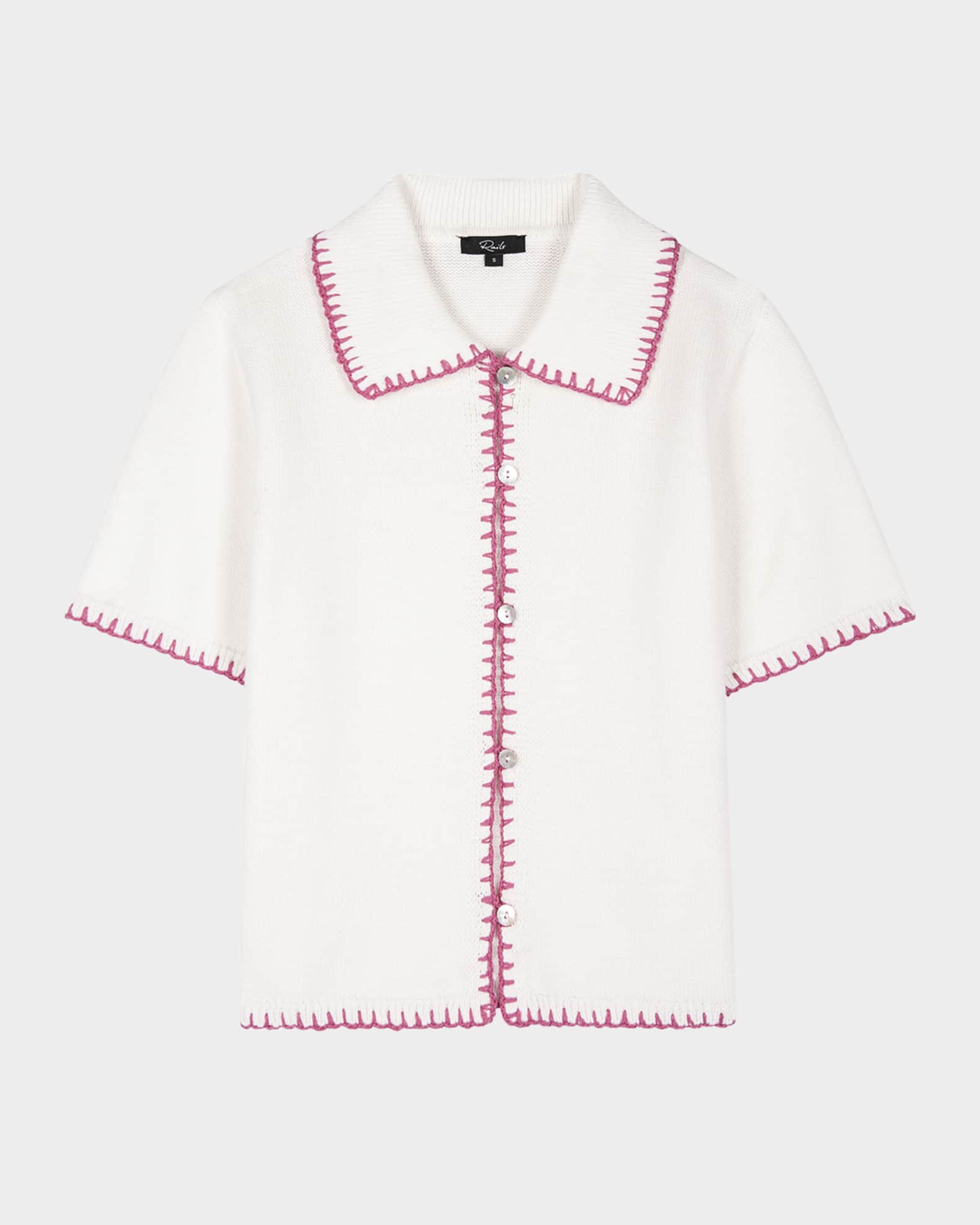 Maliah Contrast-Trim Cardigan 0
