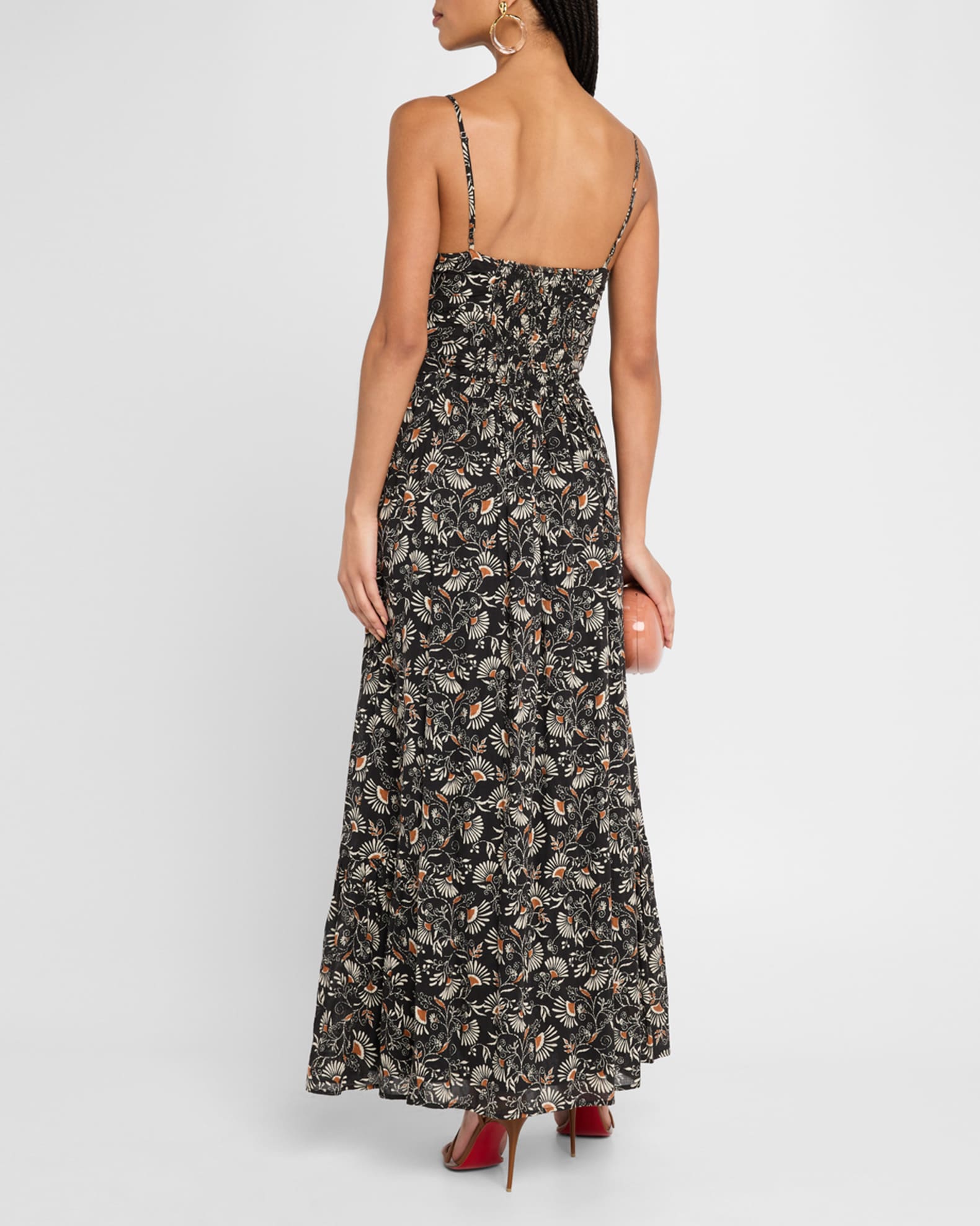 Bhaderwah Campus Adrianna Papell Floral Embroidered Gown Denim