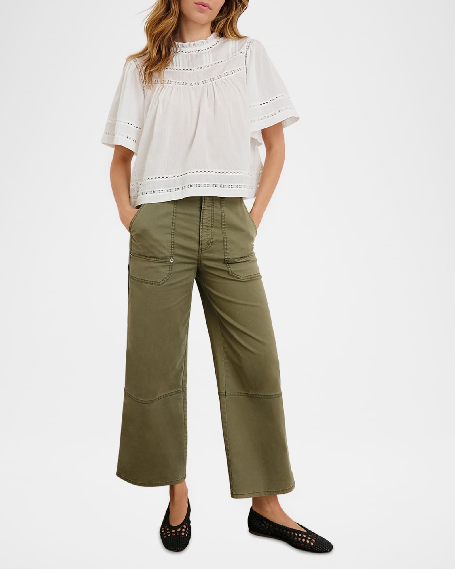 Daisy Eyelet-Embroidered Blouse 1