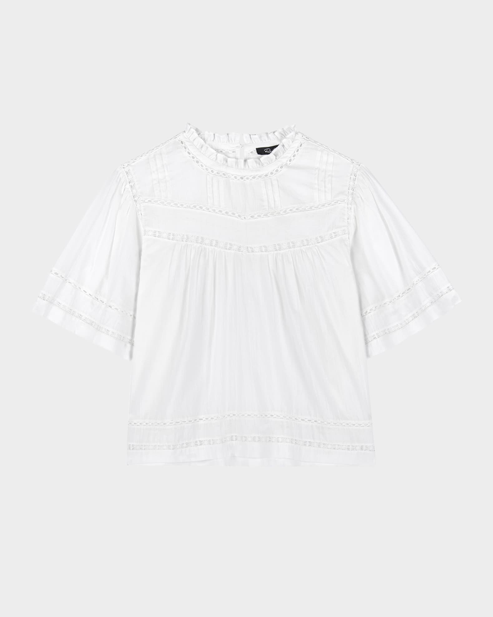 Daisy Eyelet-Embroidered Blouse 0