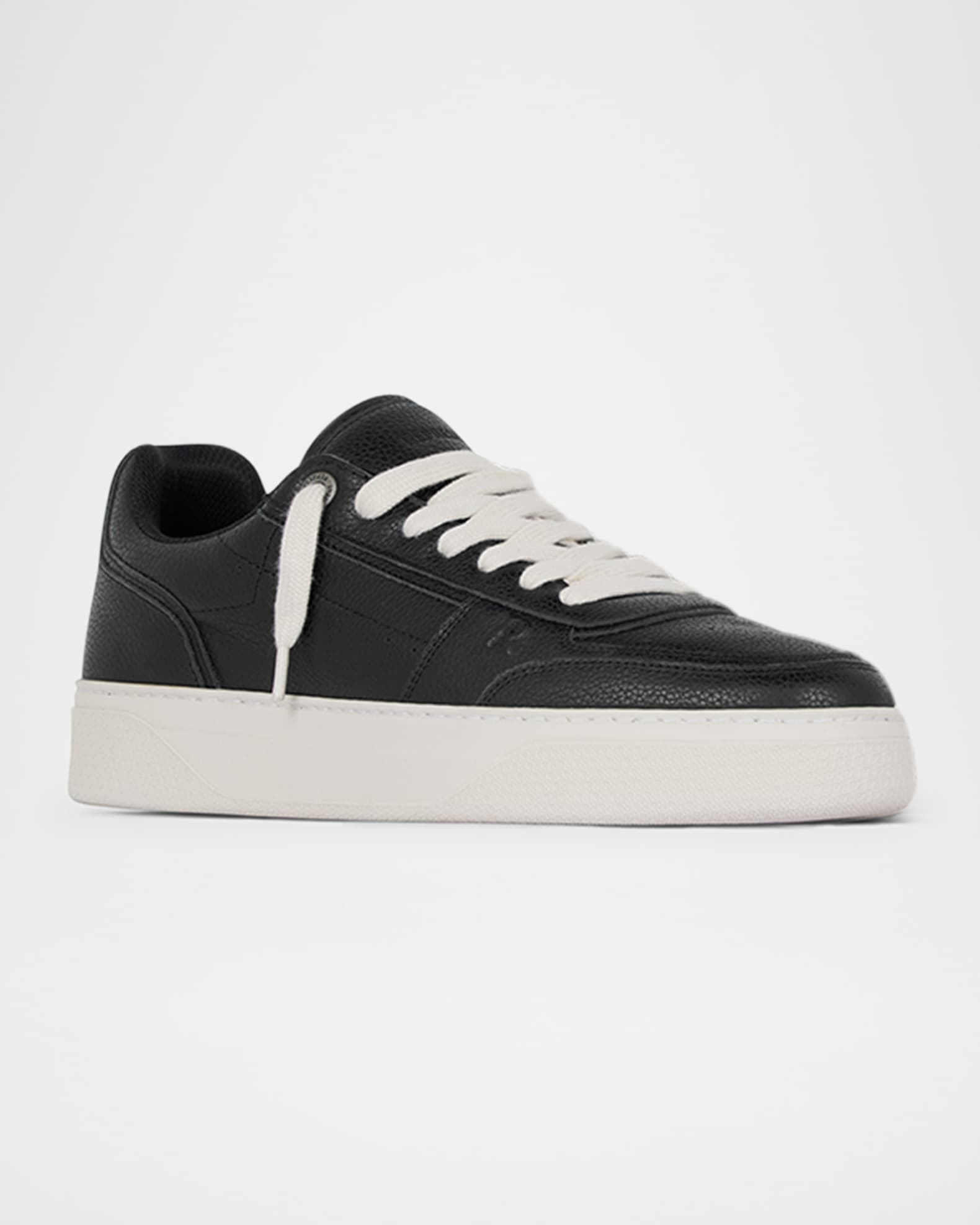 Men's Initial Leather Low-Top Sneakers 1