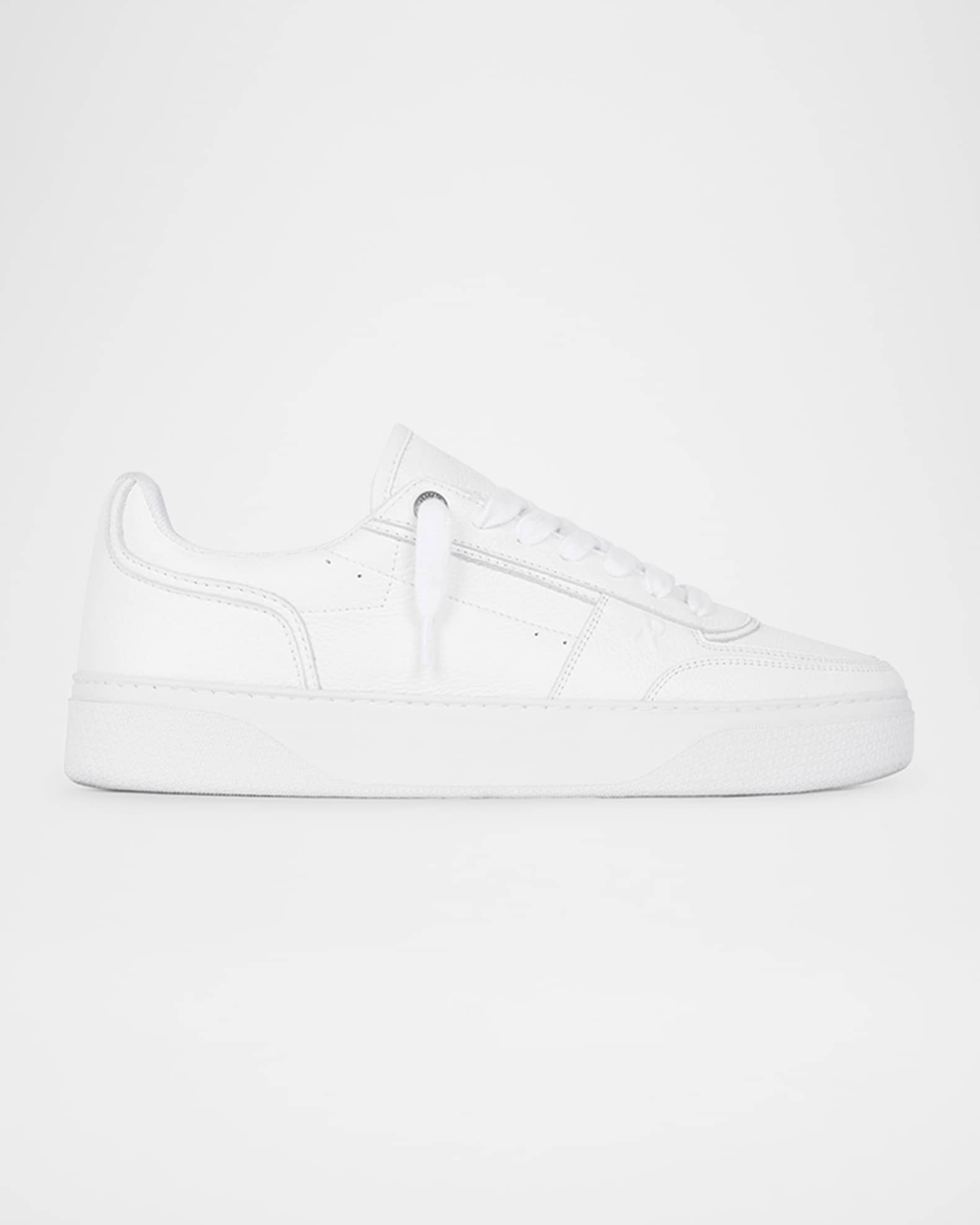 Men's Initial Leather Low-Top Sneakers 0