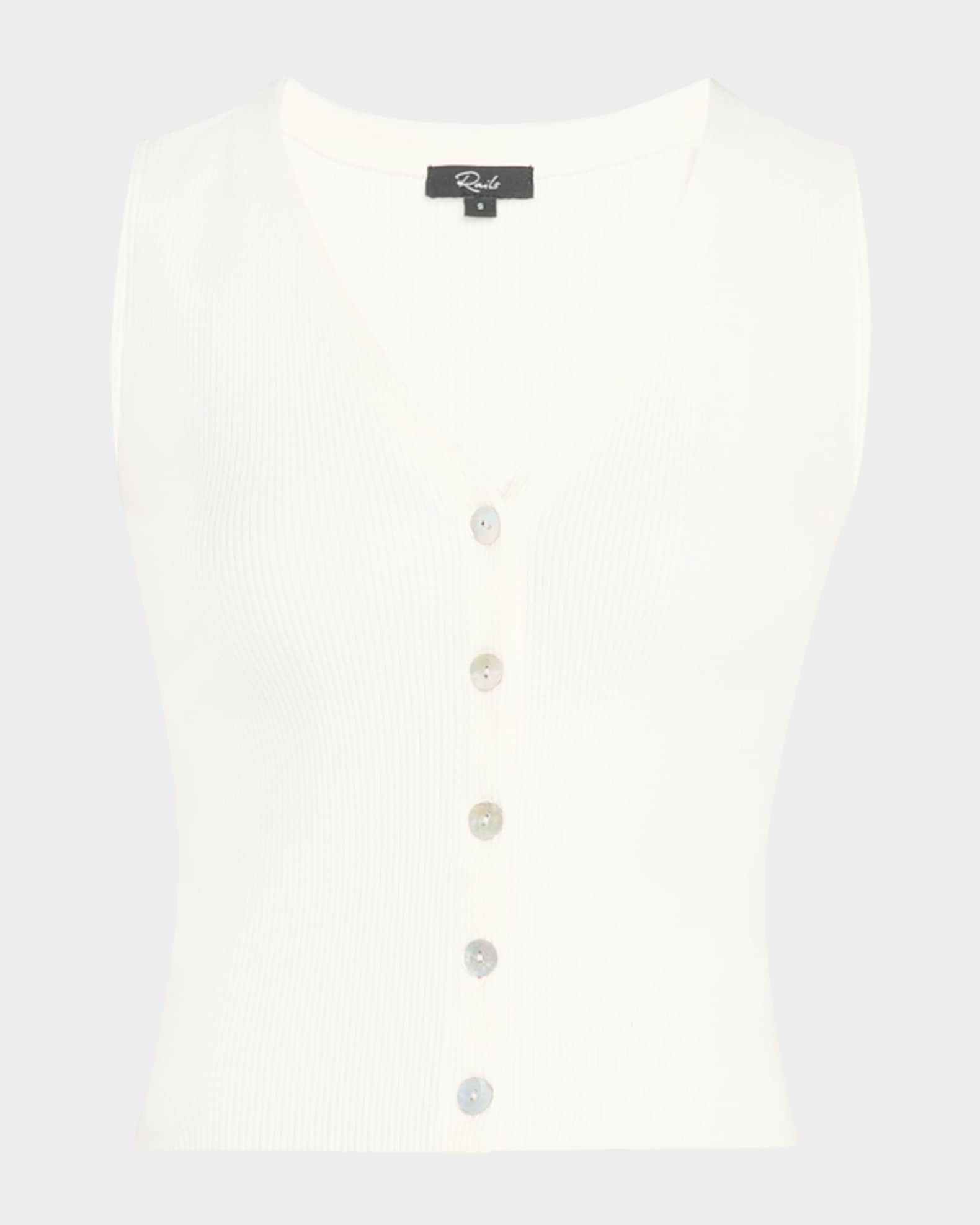 Rosa Rib-Knit Vest 0
