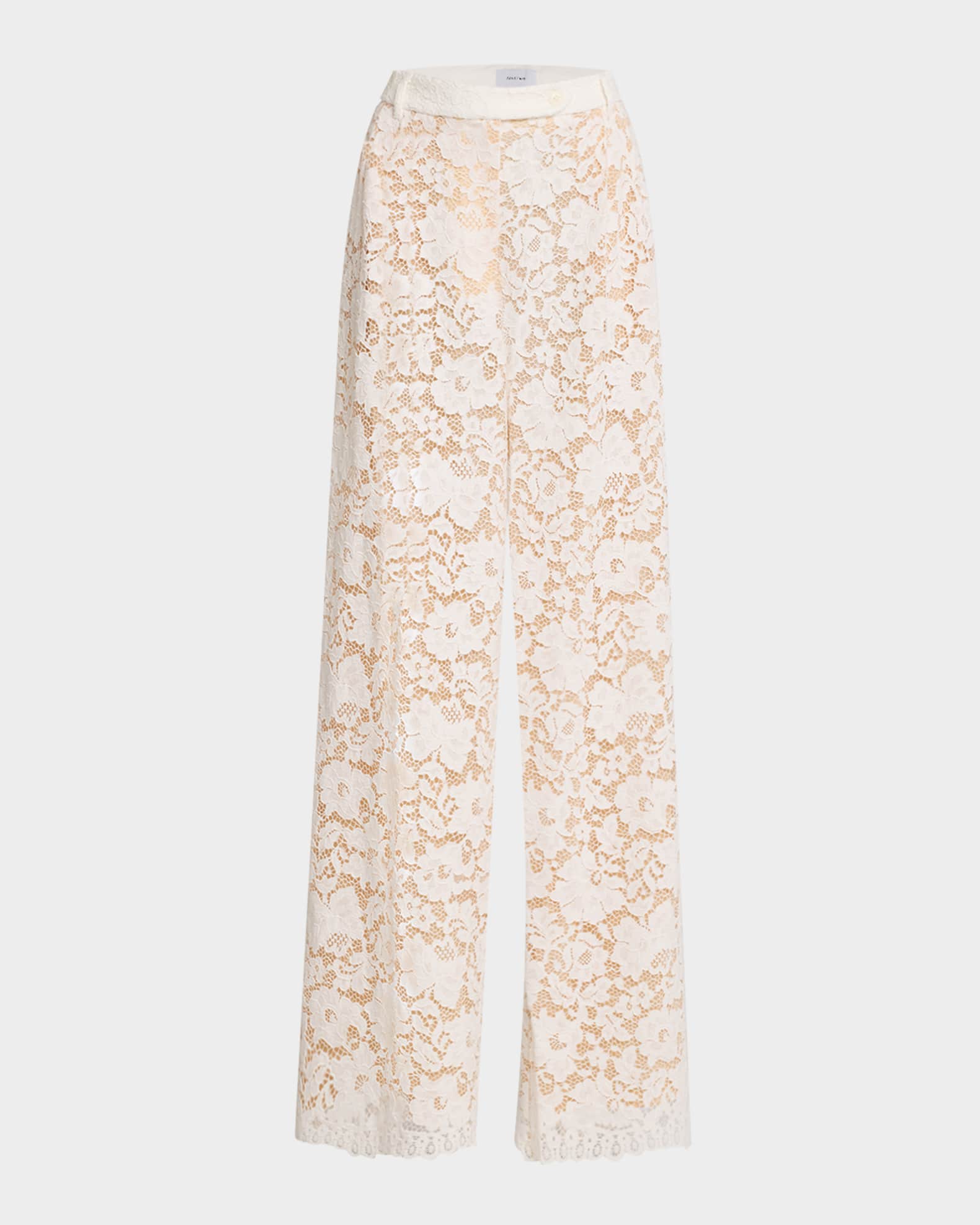 Estelle Lace Pintuck Pants with Nude Lining 0
